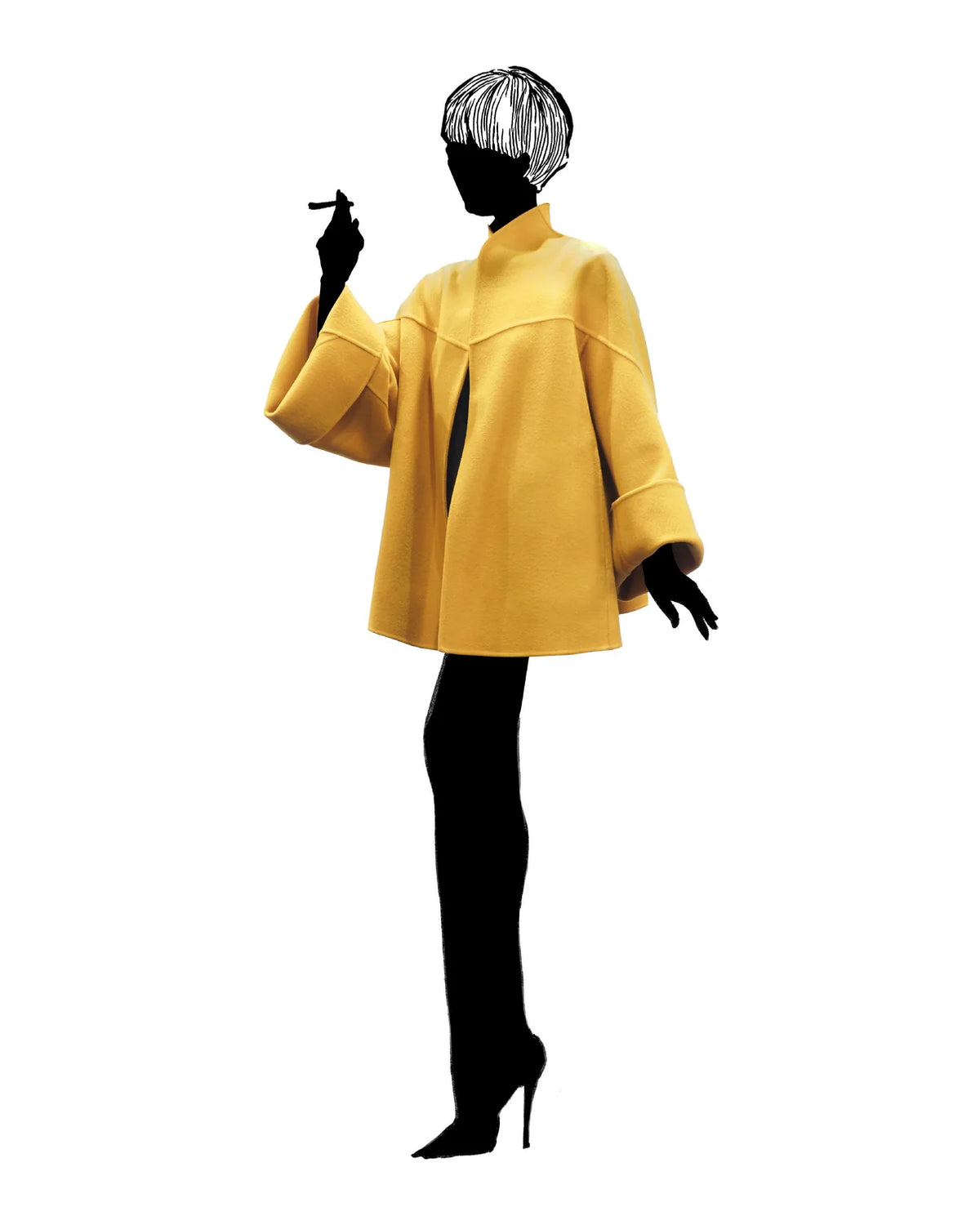 Actress Coat ANNA Black (MIMA): Coats | Outerwear
