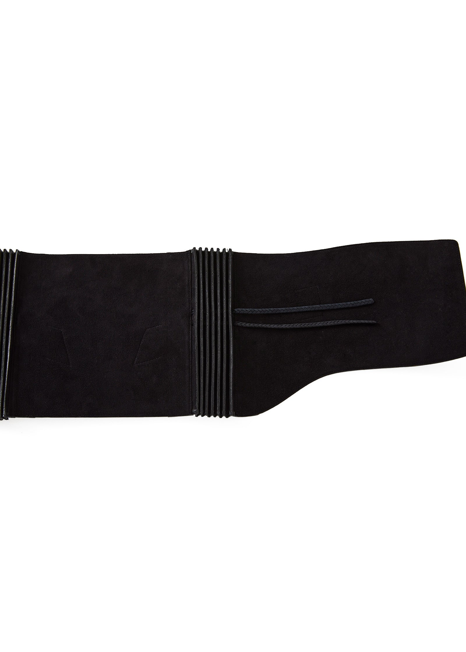 Crocodile enamel black: Belt | Leather