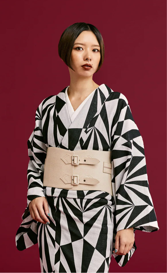 帯ベルト|リザード 白 Mサイズ|KAPUKI|レザー