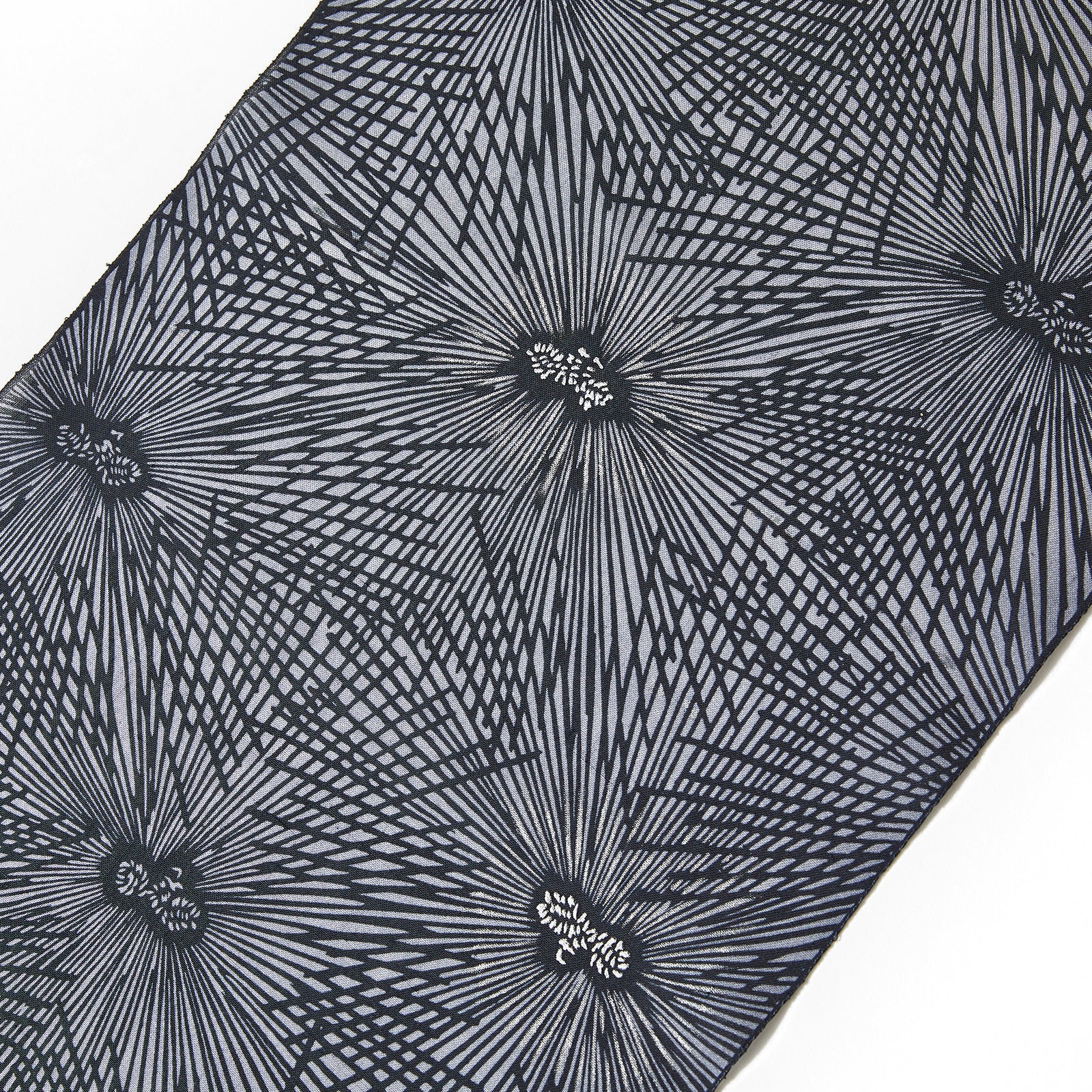 Pine tree and hawk feathers (Ume shaped x emi takazawa): Nagoya obi | 9 inches | Pure silk | Embroidery (ready-made)