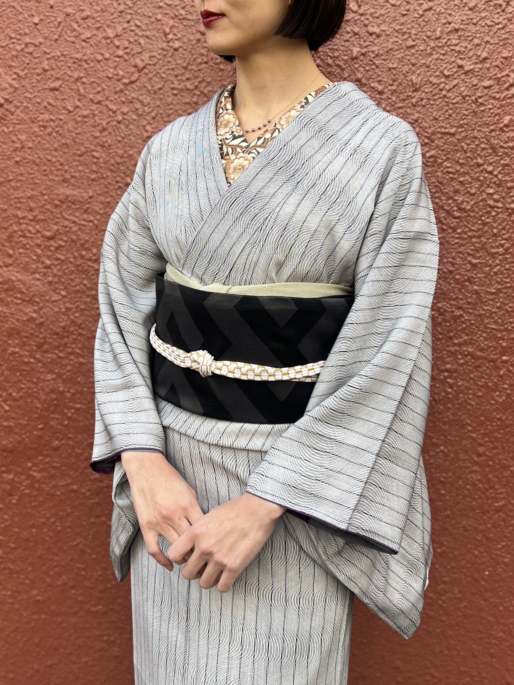 【受注生産】着物|伊勢型小紋|伊予染め 春の海|古今