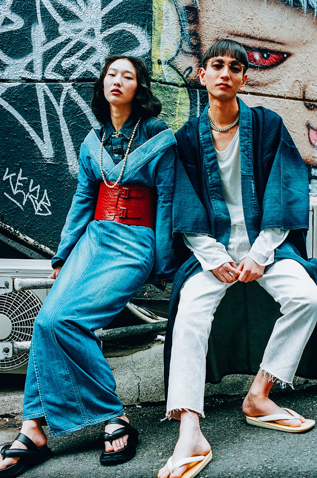 帯ベルト|クロコ 赤 Mサイズ|KAPUKI|レザー