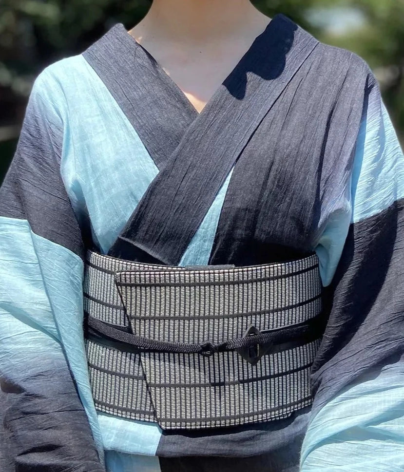 帯ベルト|銀畳格子|+20cm|KAPUKI