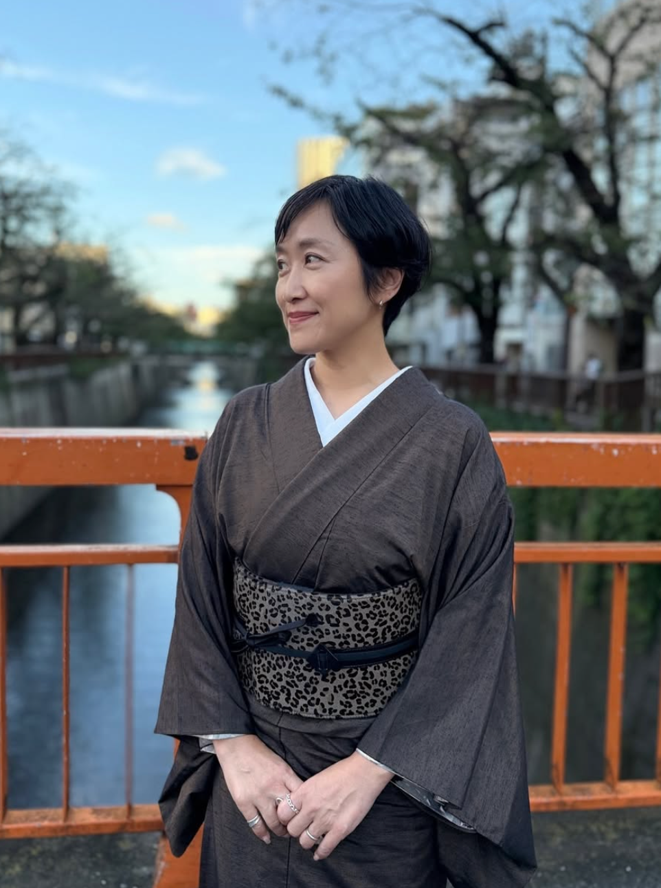 Hibiki Brown: Juyo Tsumugi | Yonezawa Ori | Pure Silk | Single Clothes | Uki