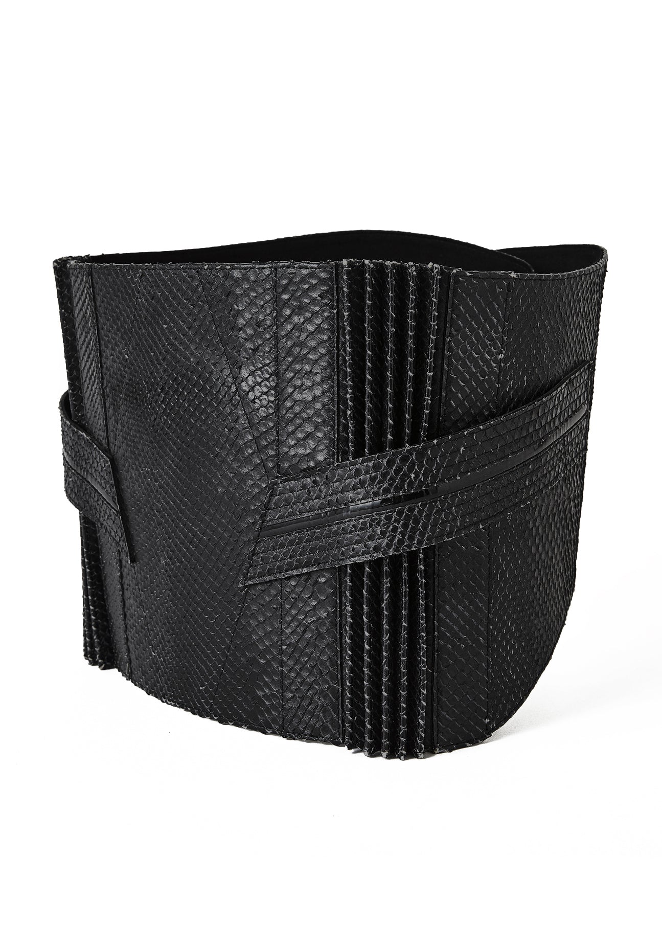 帯ベルト|蛇 黒|Lサイズ+15cm|KAPUKI|レザー