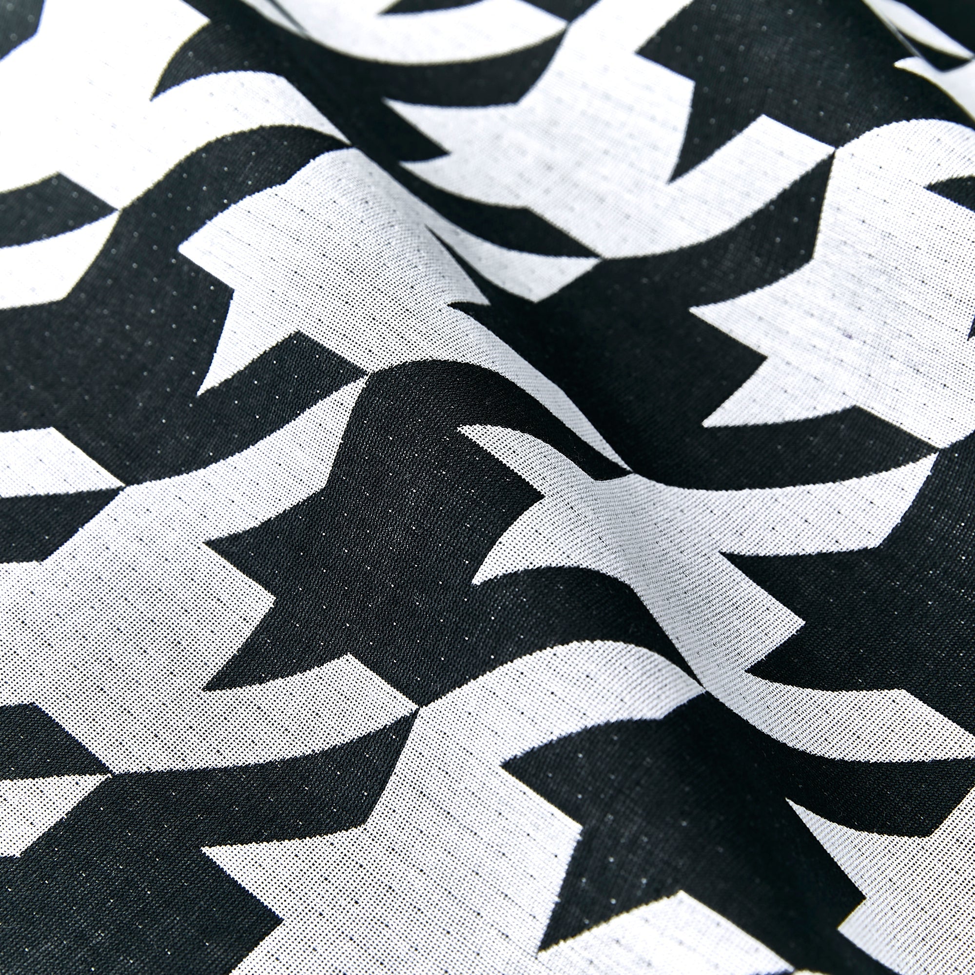 Houndstooth monotone (KAPUKI special order): Rice weave small pattern | Cotton | Kimono | Single garment