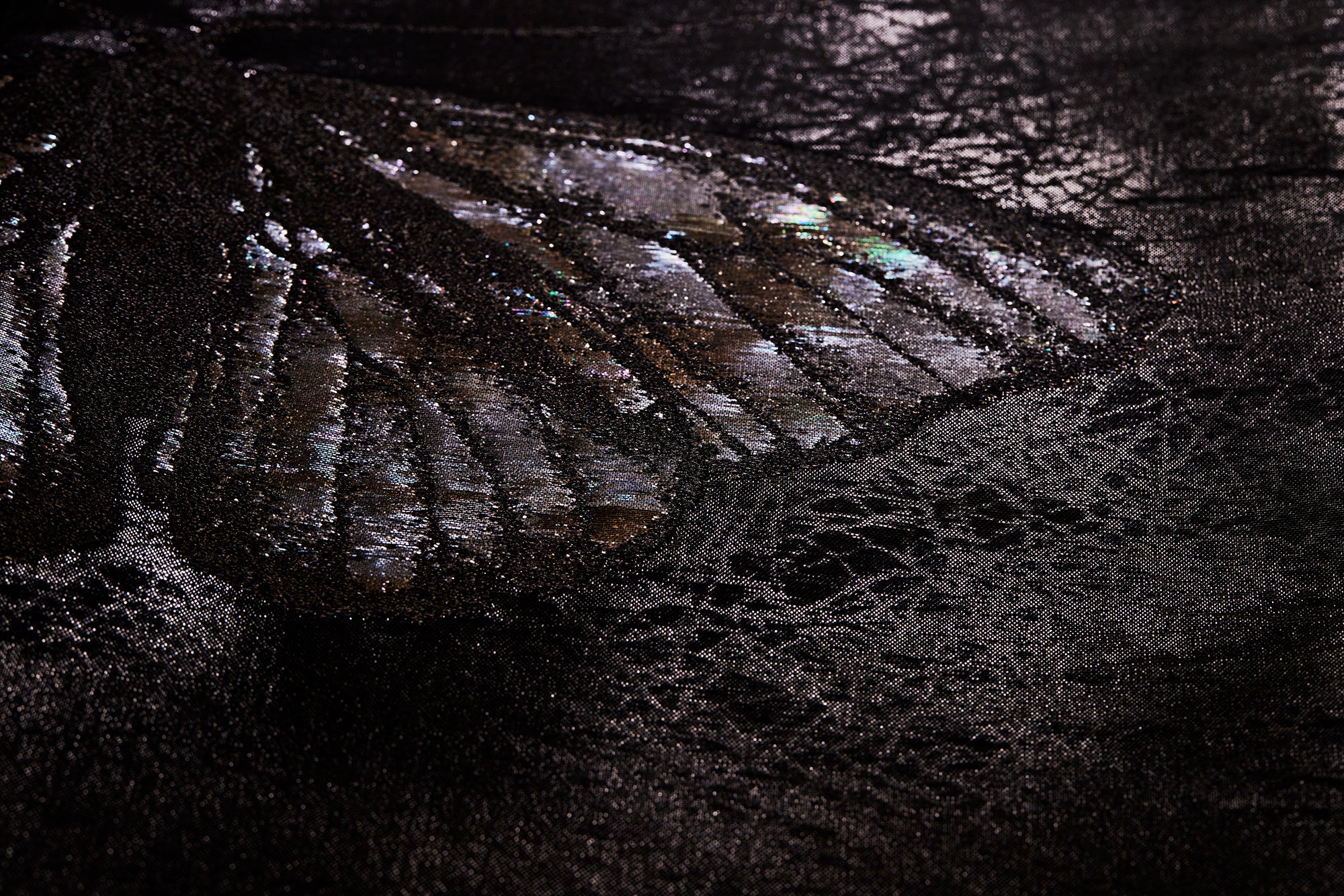 袋帯|蝶|誉田屋源兵衛|綺羅織璃 |正絹|螺鈿|黒箔|お仕立て代込み