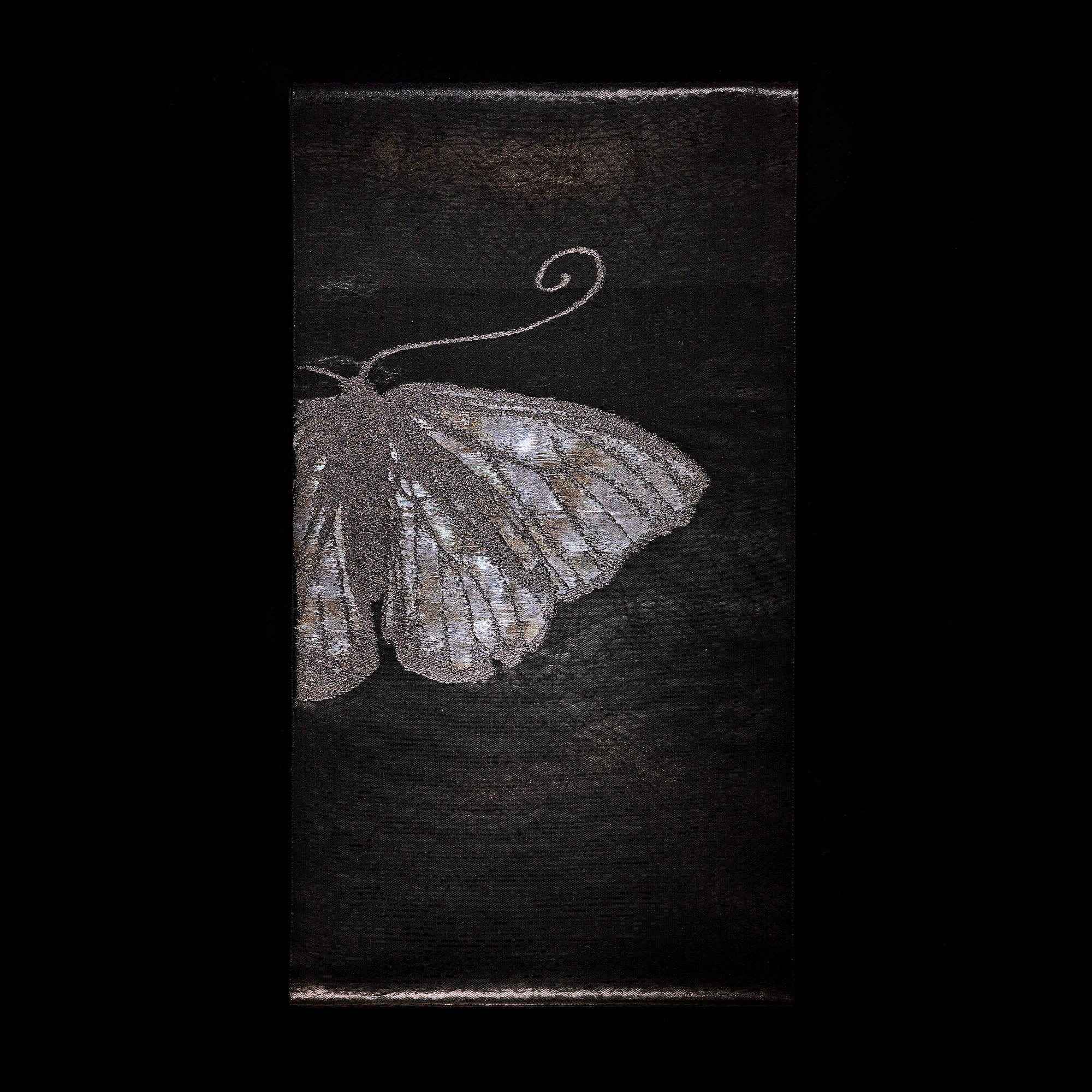 袋帯|蝶|誉田屋源兵衛|綺羅織璃 |正絹|螺鈿|黒箔|お仕立て代込み