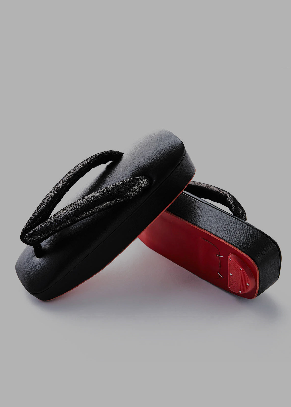 【受注生産】 草履|真綿 京履き レッドソール ブラック|和小物さくら × KAPUKI