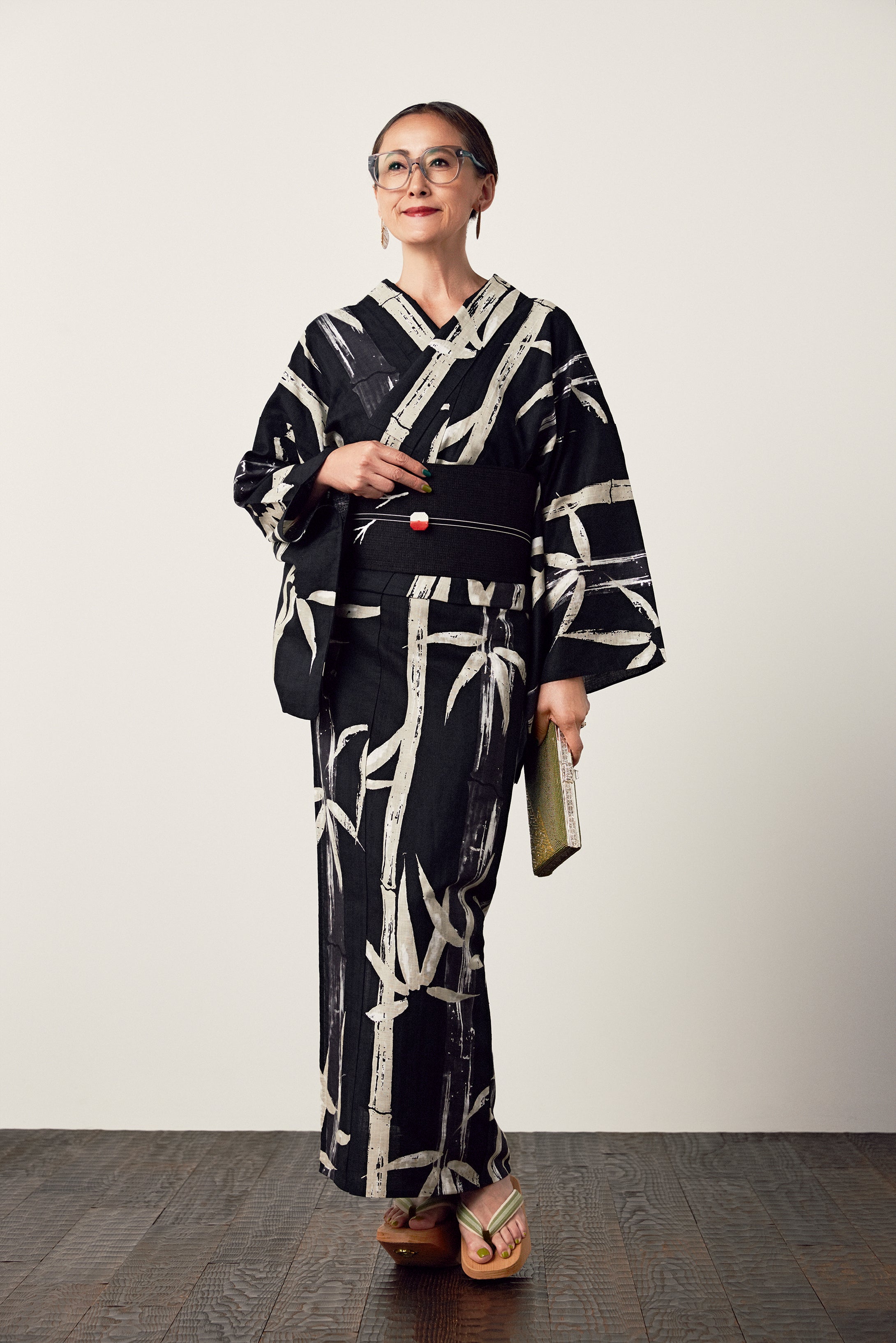 Bamboo Beauty Black Foil (Komidaya Genbei): Yukata