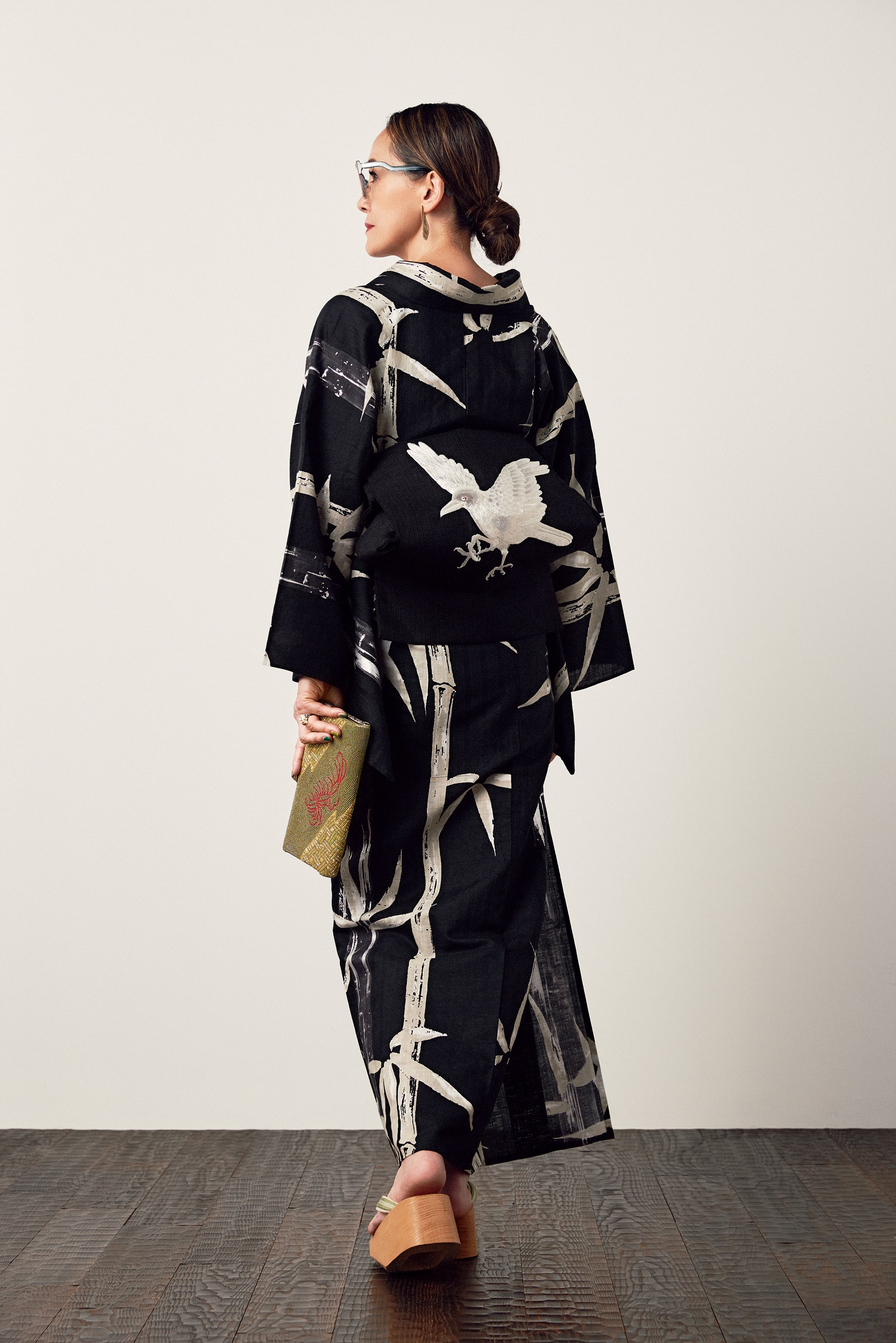 Bamboo Beauty Black Foil (Komidaya Genbei): Yukata