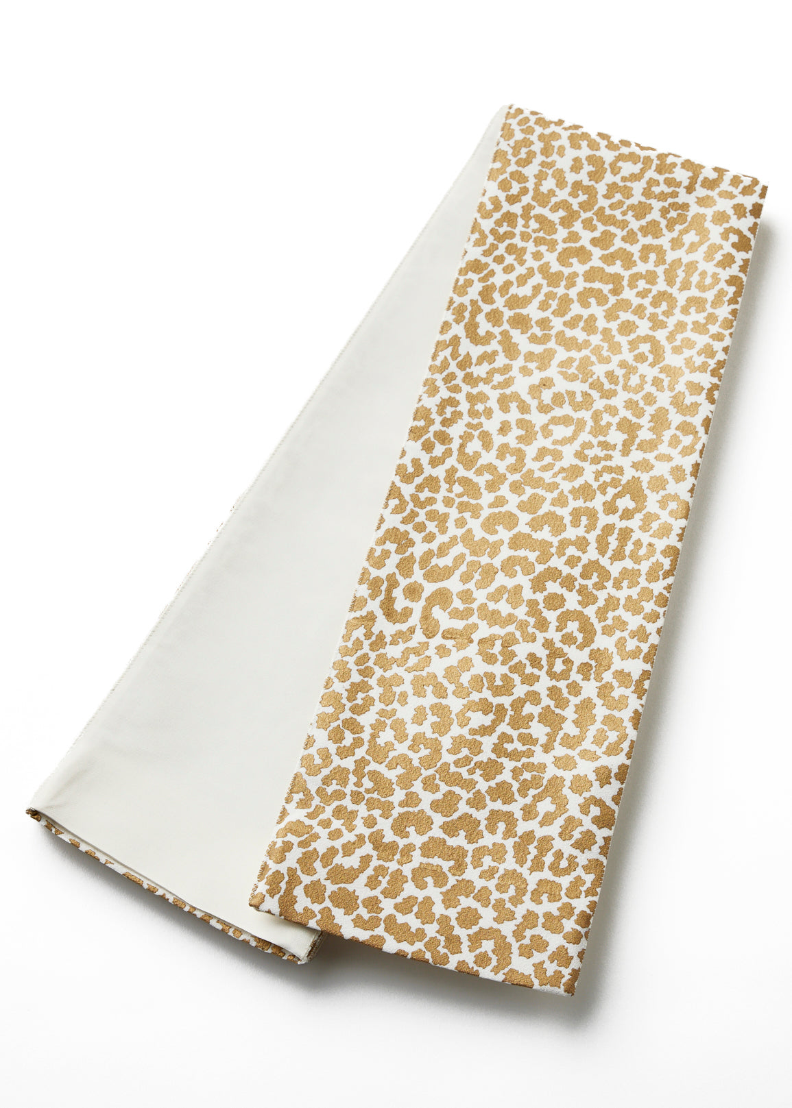 Leopard Gold (KAPUKI x Ume) : Pure Silk | Gold Paint | Edo Komon