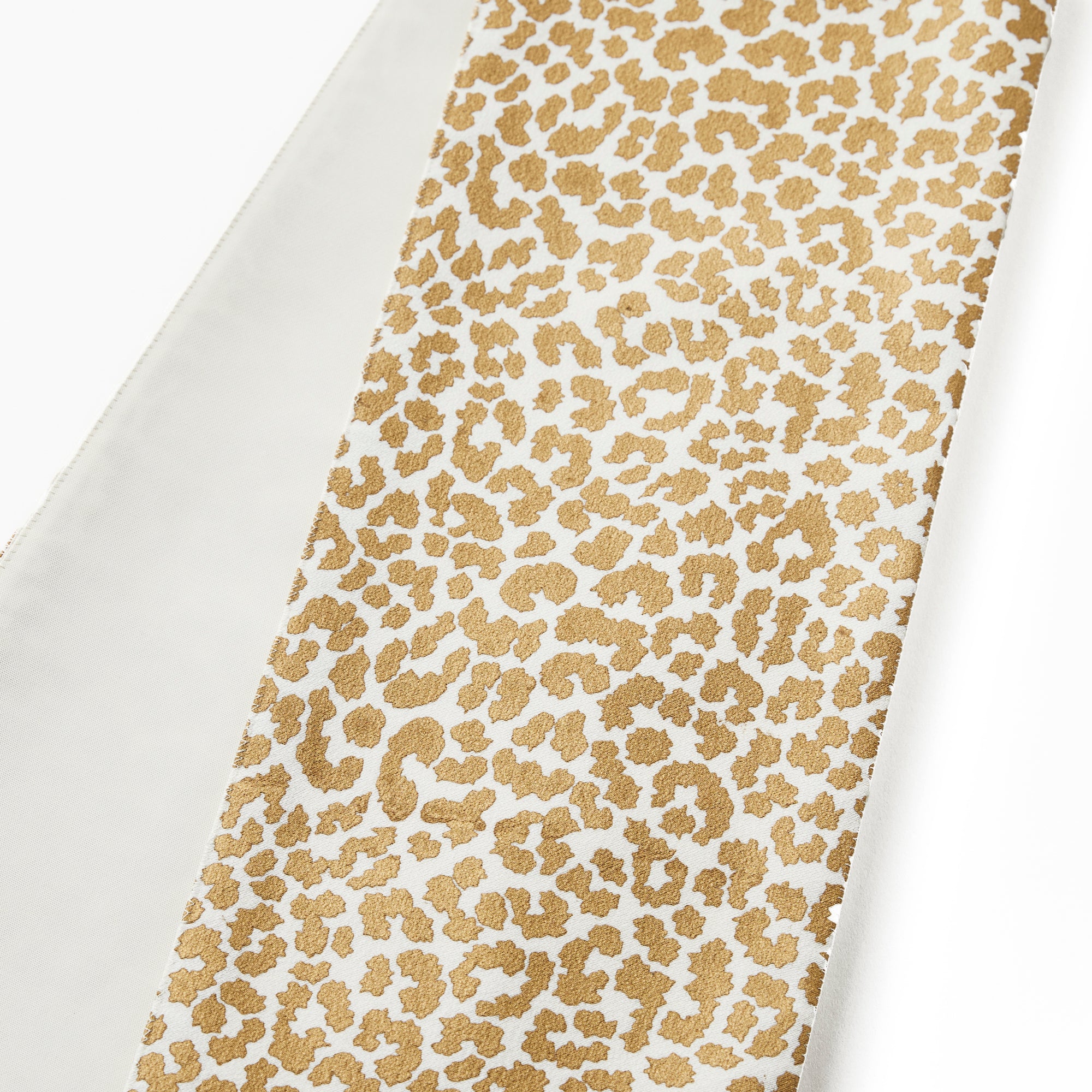 Leopard Gold (KAPUKI x Ume) : Pure Silk | Gold Paint | Edo Komon