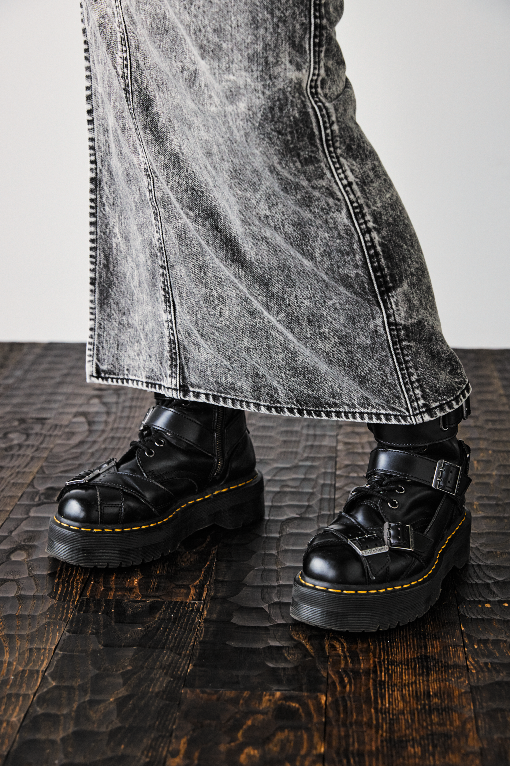 Denim Kimono | Black Chemical | Women's | KAPUKI