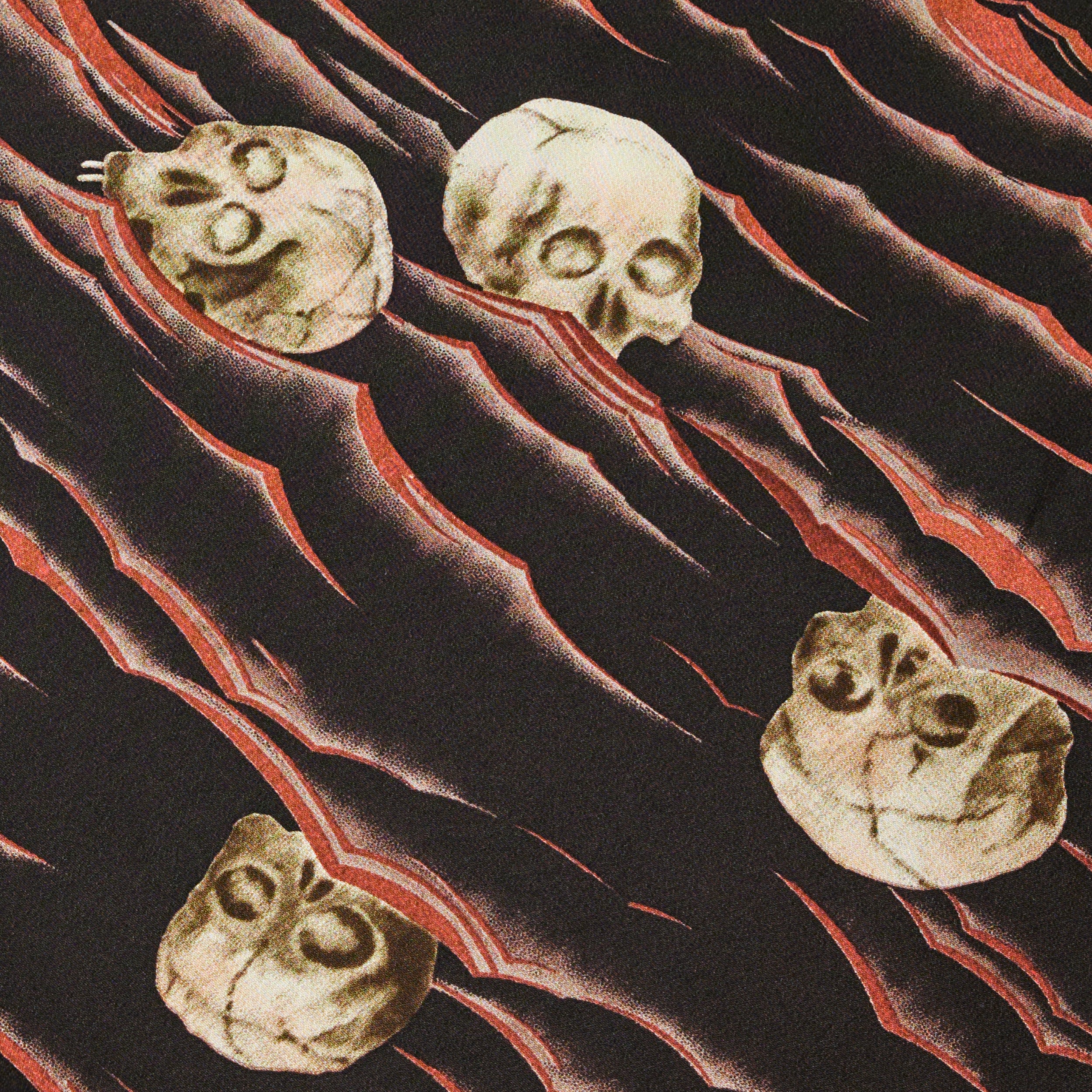 Skull (Okaju): Long undergarment | Pure silk | Wide width