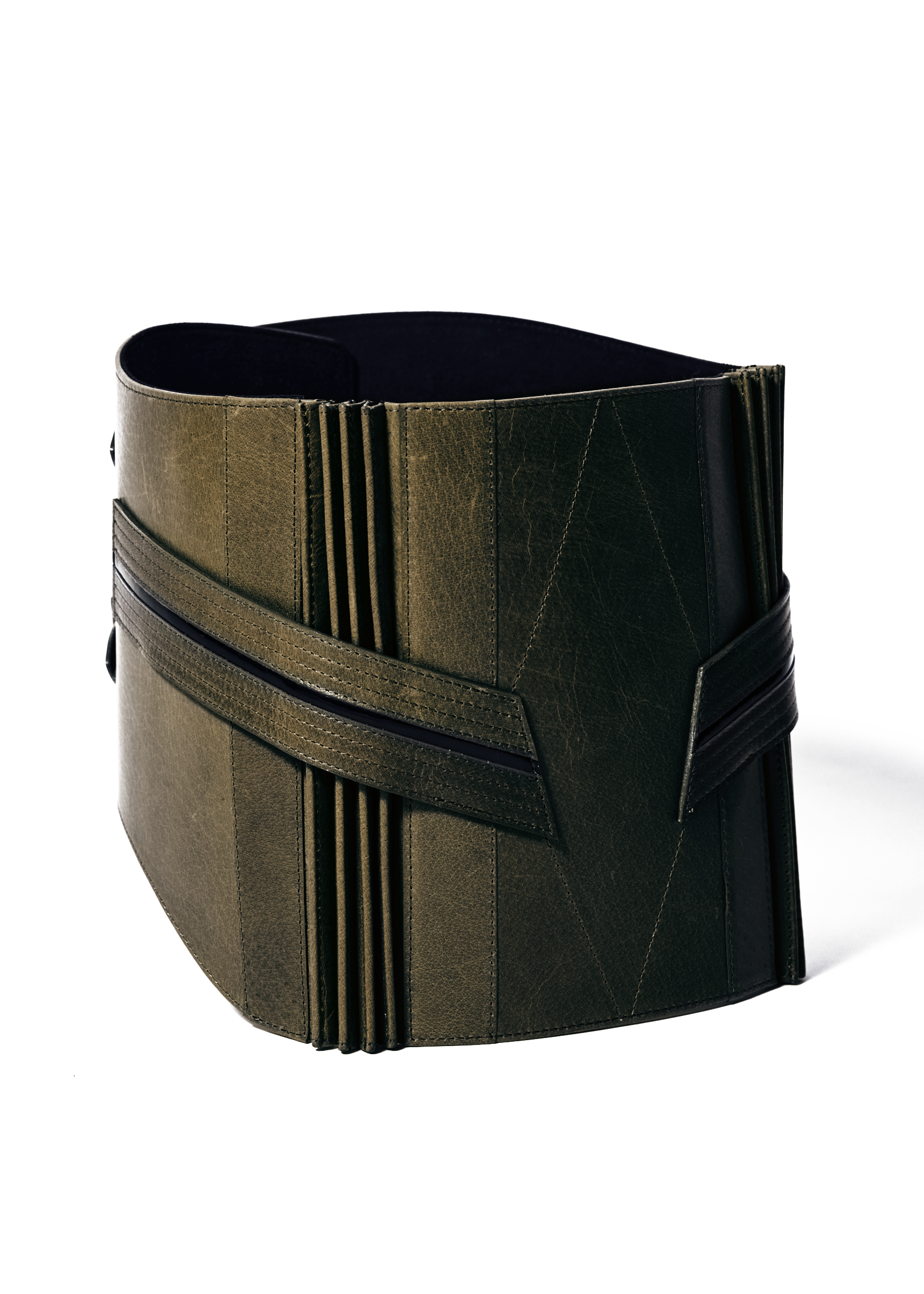 Khaki: Obi belt | Leather
