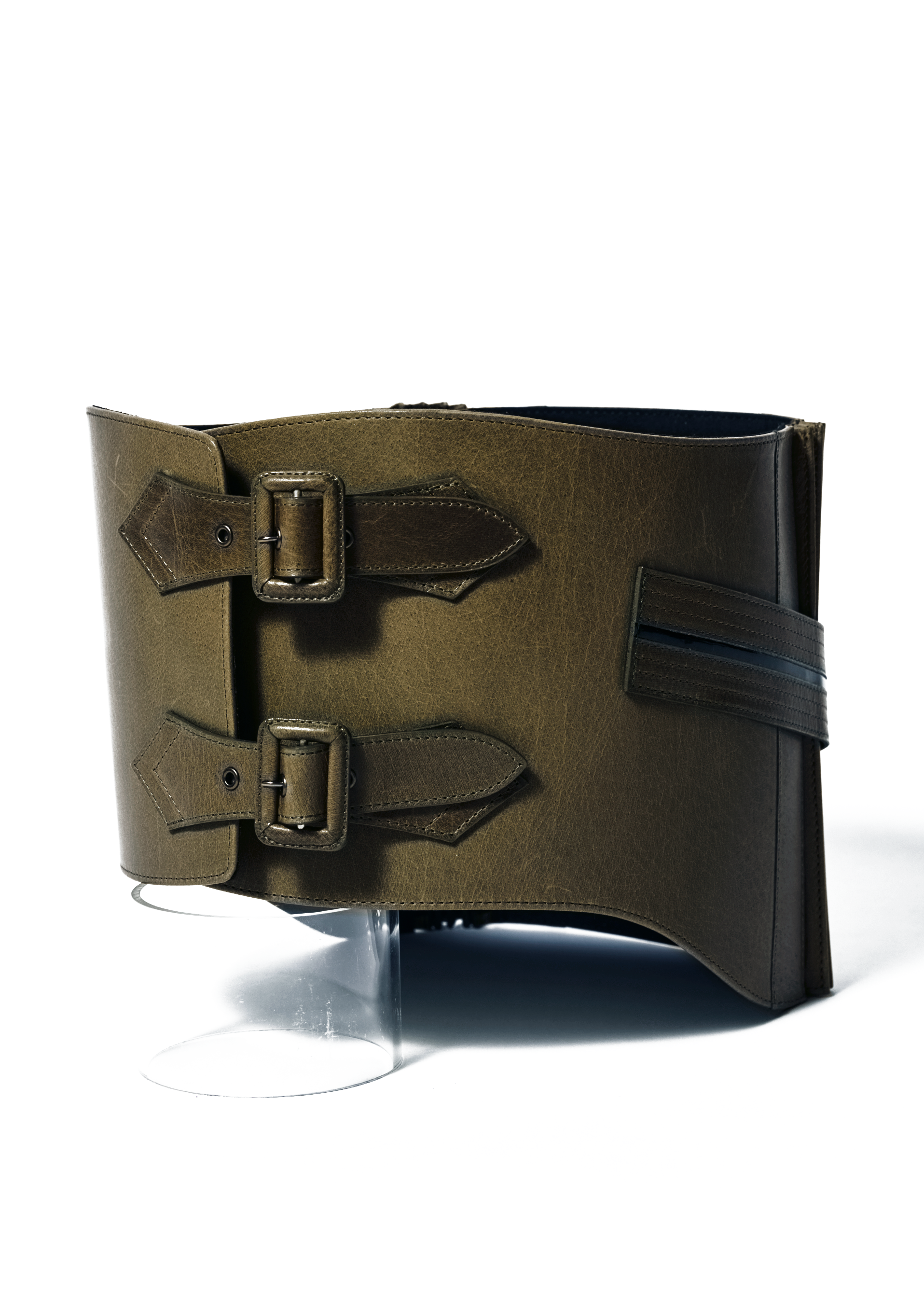 Khaki: Obi belt | Leather