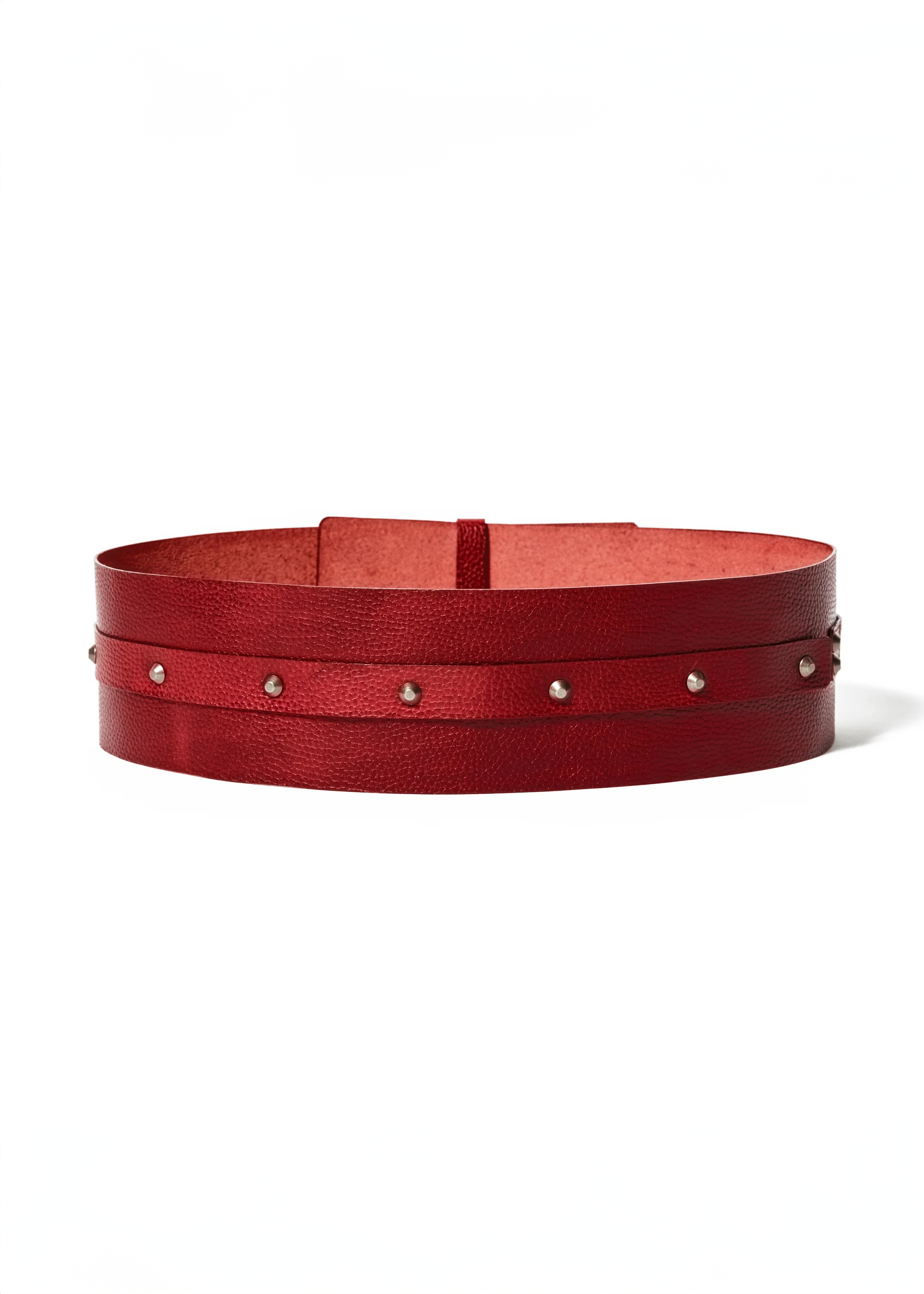 Red: Men's Obi Belt | Leather Type (Limited Quantity)