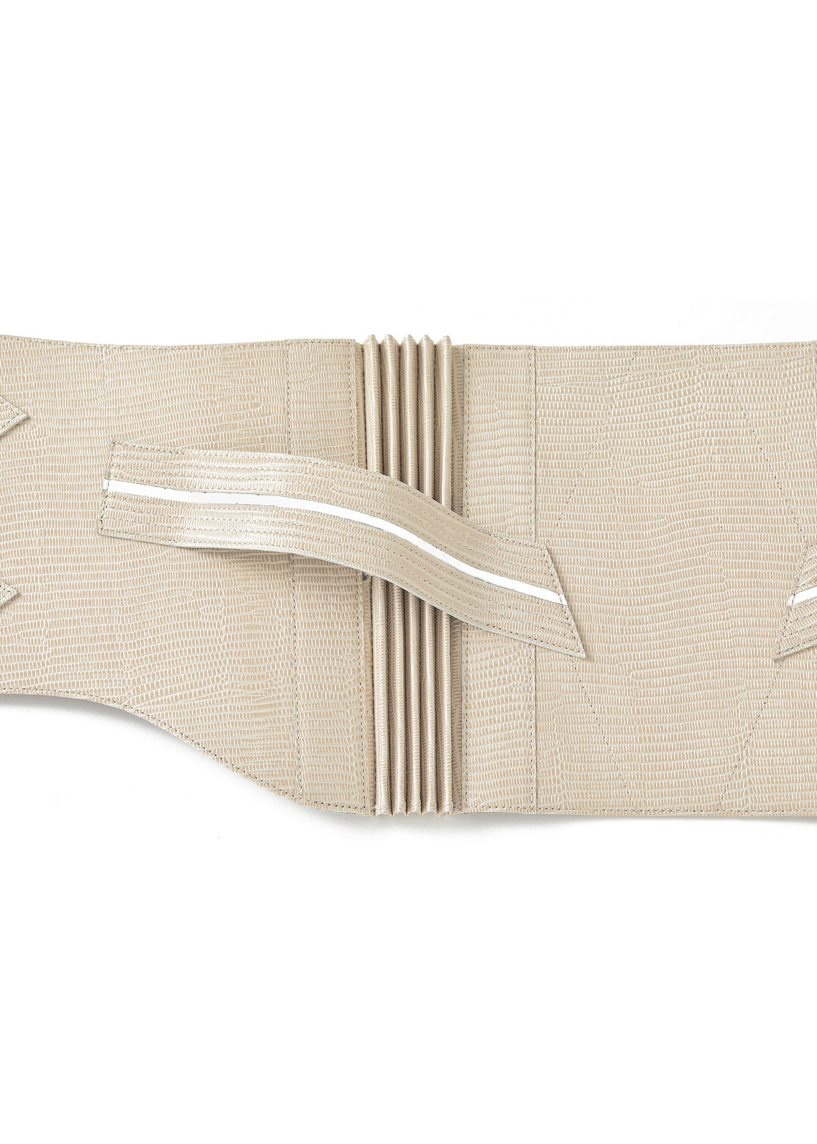 帯ベルト|リザード 白 Mサイズ|KAPUKI|レザー