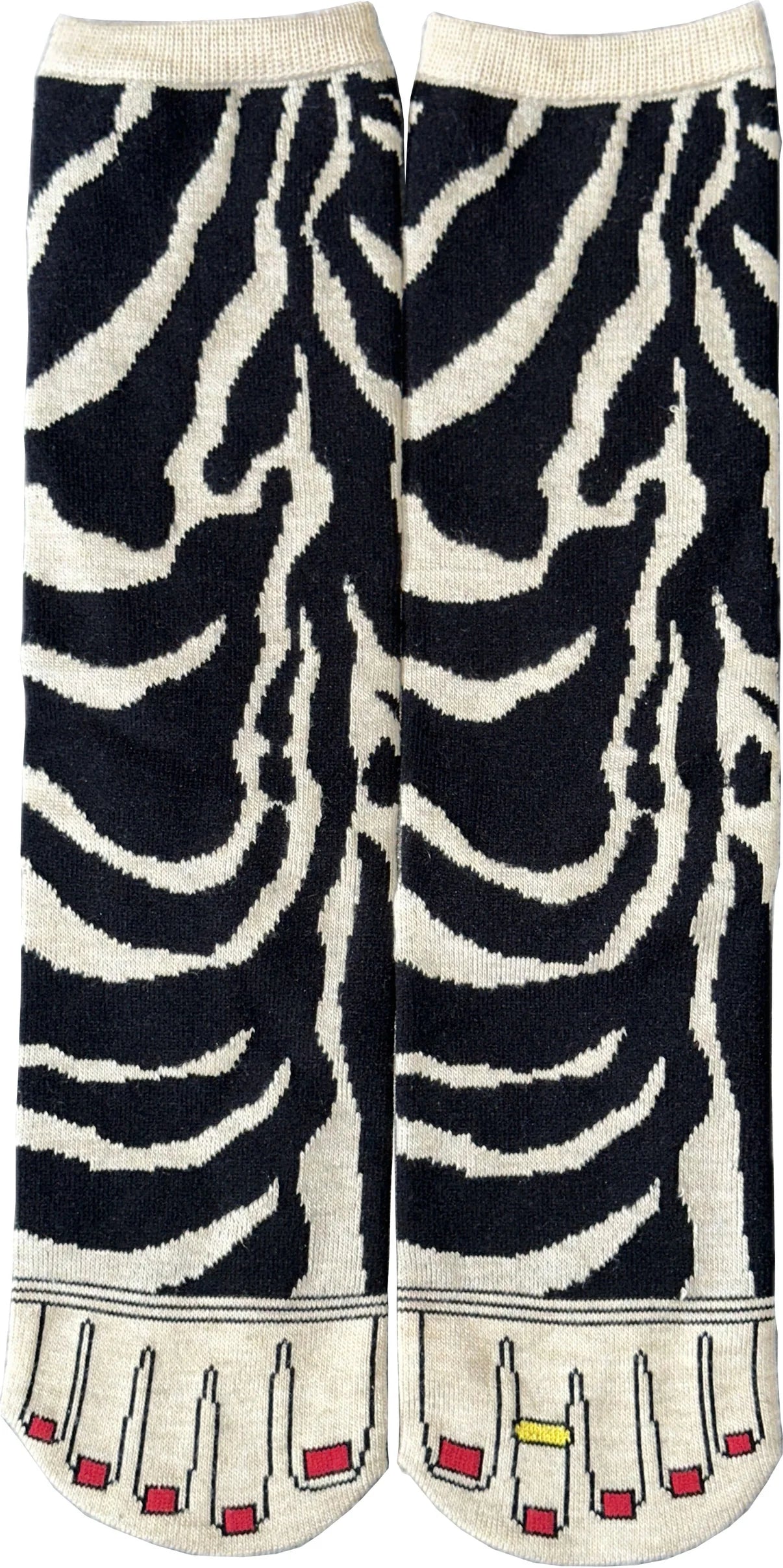 ソックス|ペディキュアソックス ゼブラ|Onyva