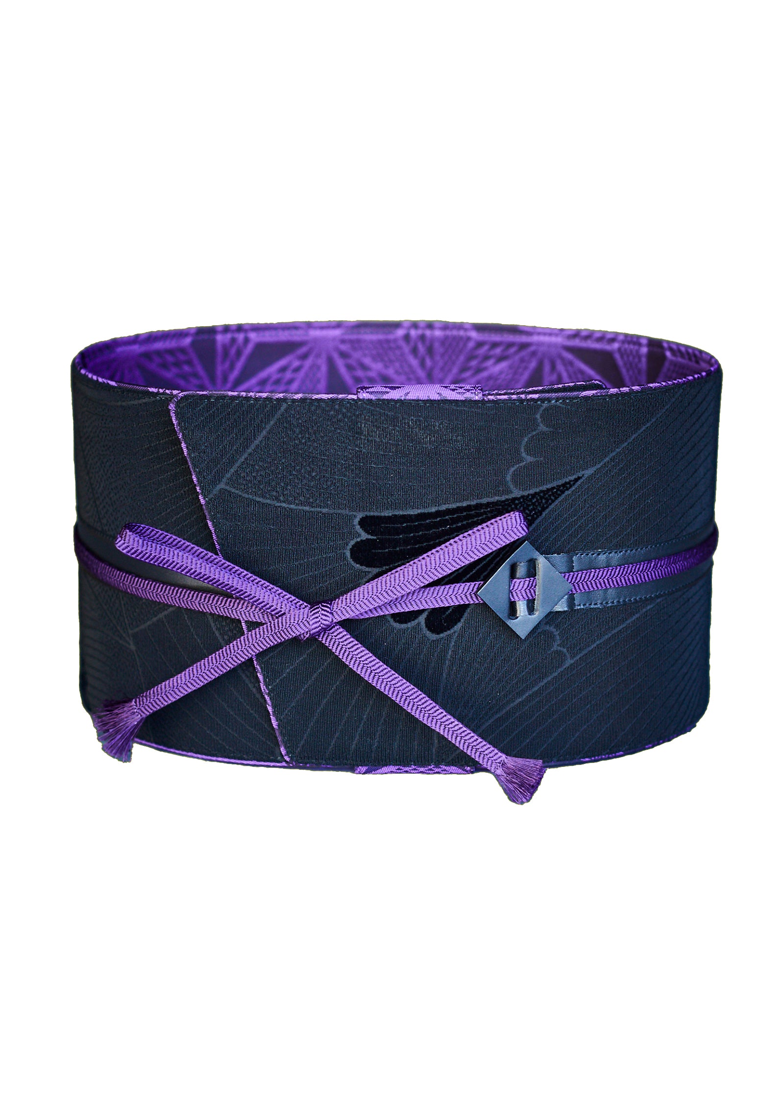 ビロード 菊青海:帯ベルト|正絹 *完売次第販売終了