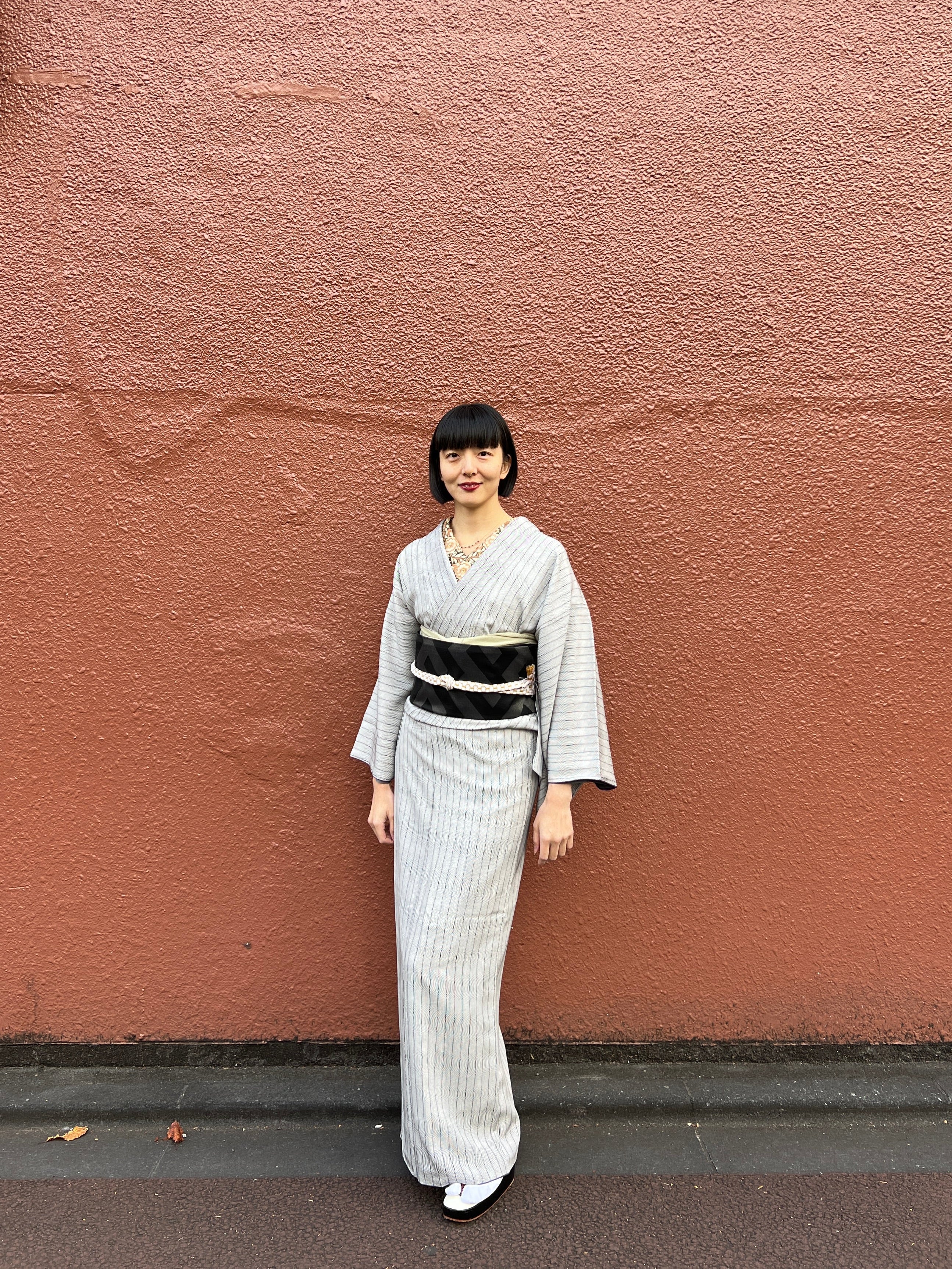 【受注生産】着物|伊勢型小紋|伊予染め 春の海|古今