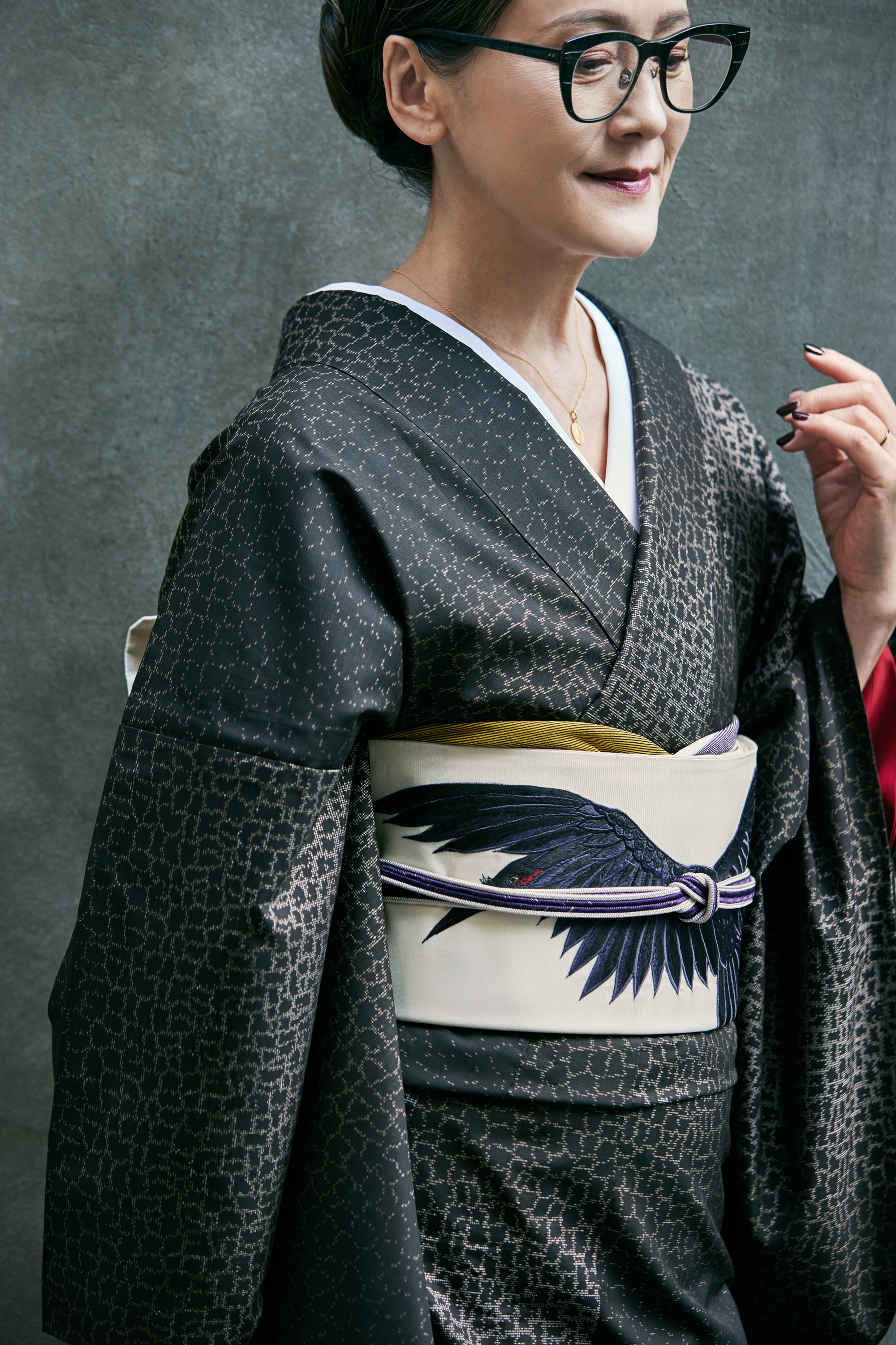 帯揚げ|斜め縞|KAPUKI|アンティーク復刻柄|正絹