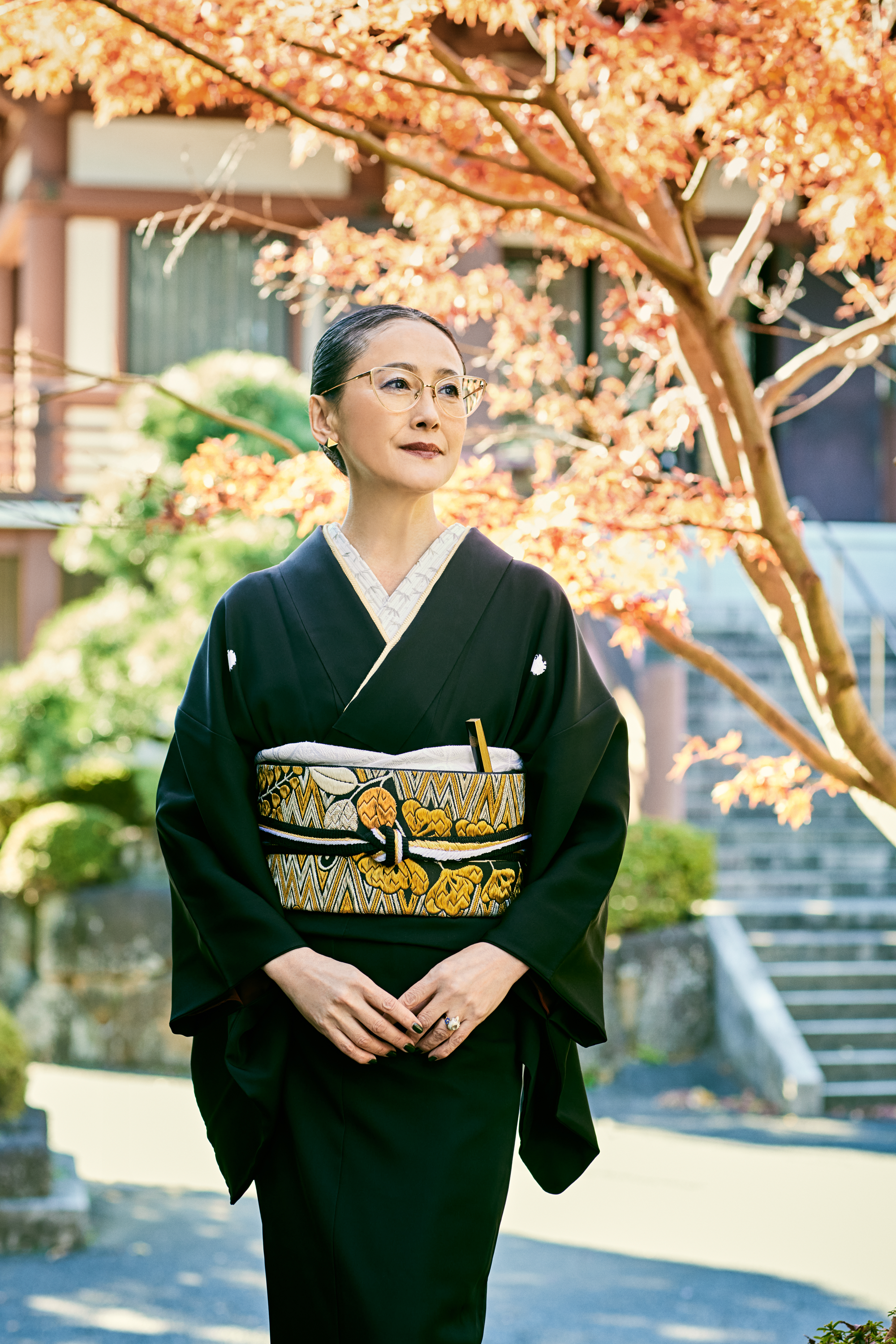 帯締め|大和組紐 極太 黒金 |KAPUKI別注|正絹