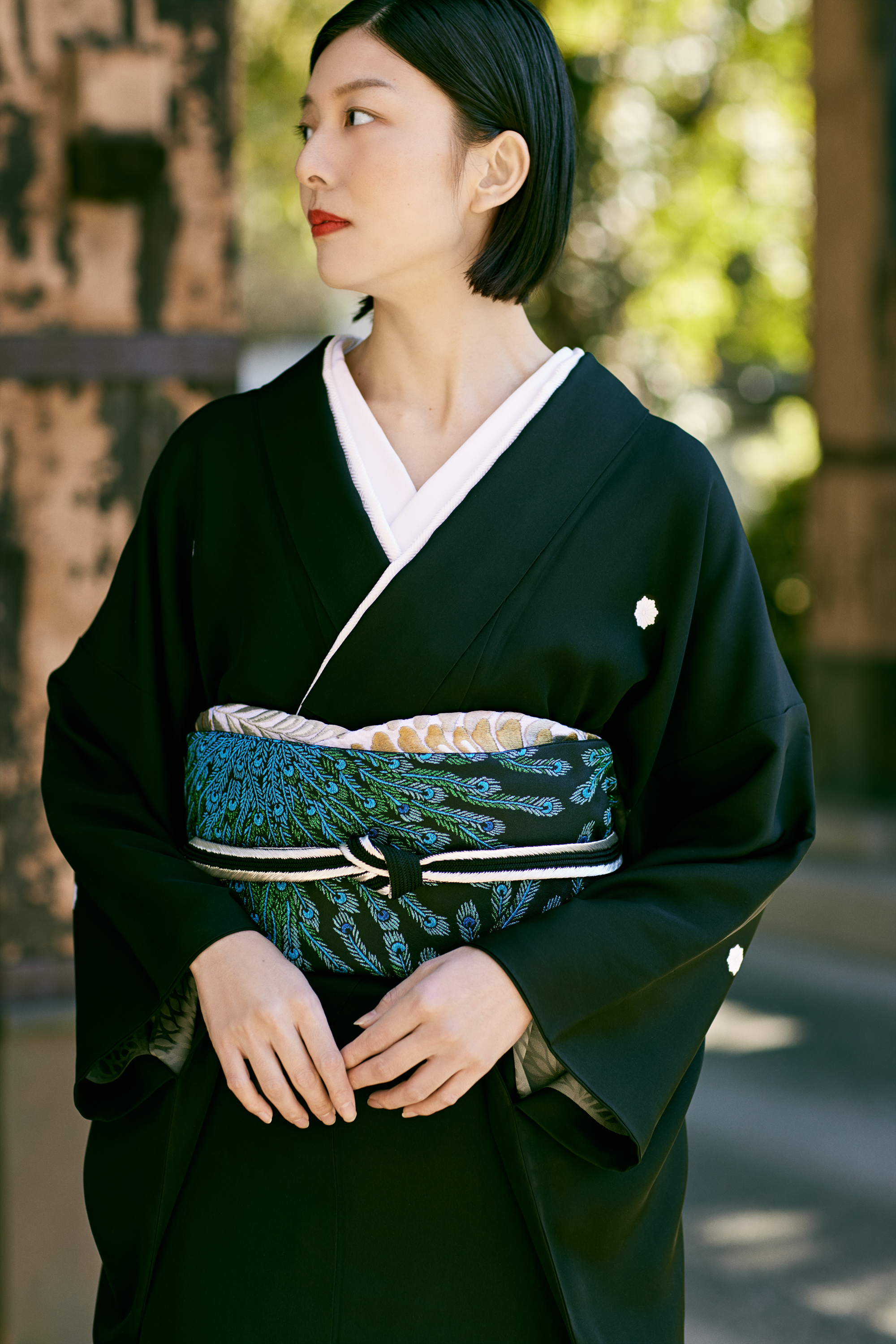 帯締め|極太 黒銀 |KAPUKI別注|ゆうび