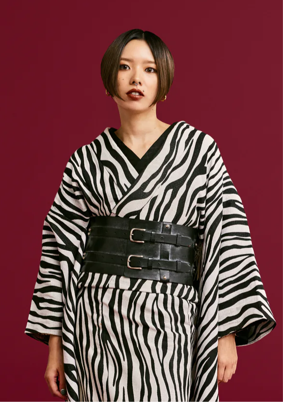 エイジングレザー ブラック:帯ベルト|レザー