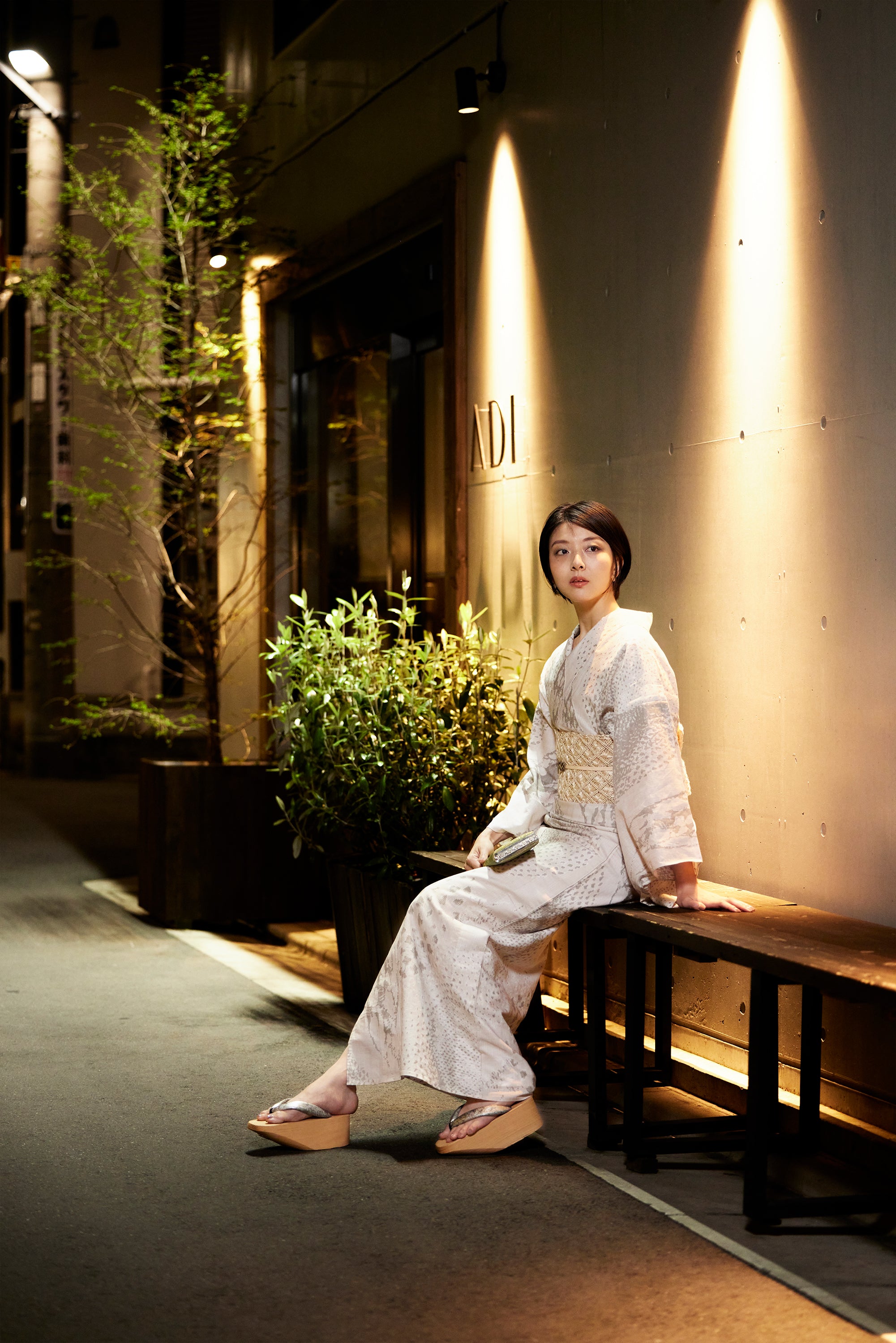 マイクロオーガニズム ベージュ(誉田屋源兵衛):浴衣