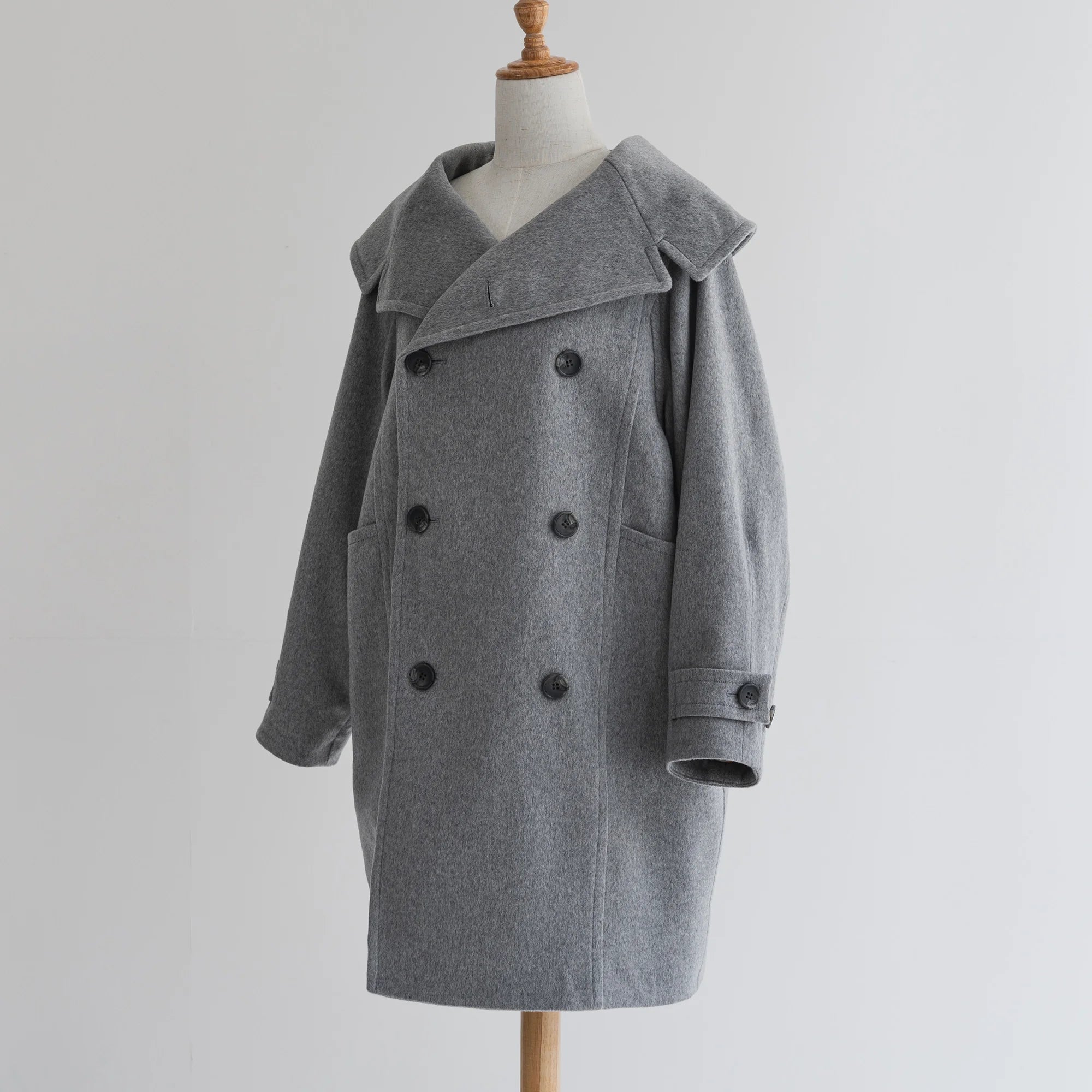 【受注生産】コート|duo coat|pale gray|KOTOWA