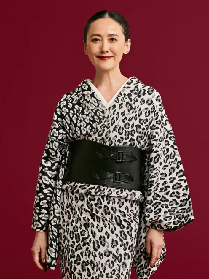 帯ベルト|黒 裏地赤|Mサイズ|KAPUKI|レザー