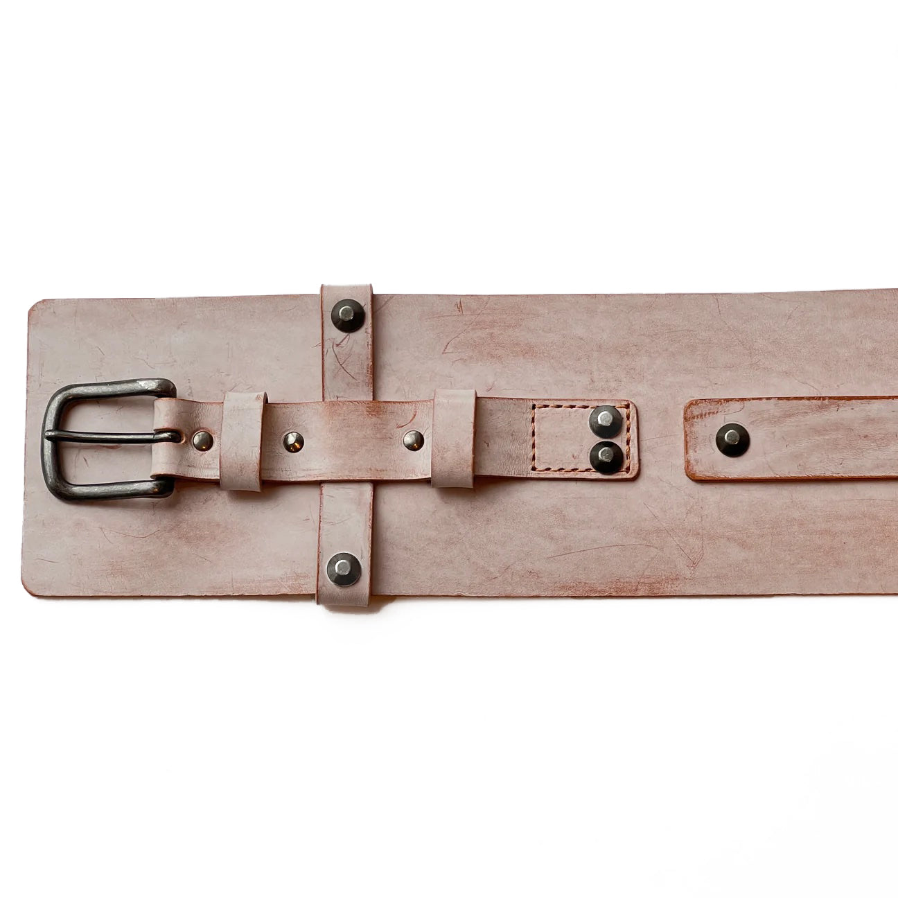 エイジングレザー ナチュラル:メンズ帯ベルト *完売次第販売終了