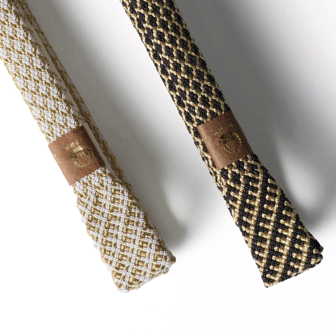 帯締め|内記扇面房 白金 |正絹