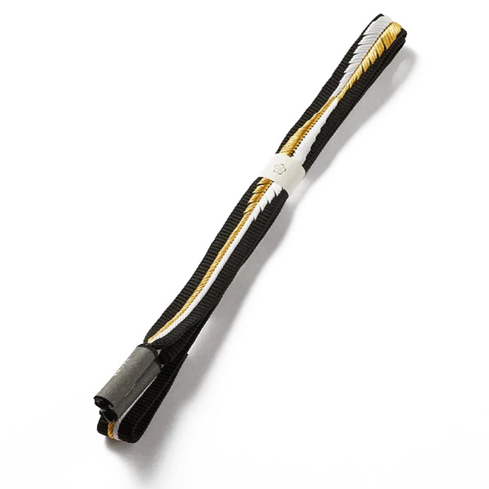 Yamato Braid Extra Thick Black and Gold (KAPUKI Exclusive): Belt Tie | Pure Silk