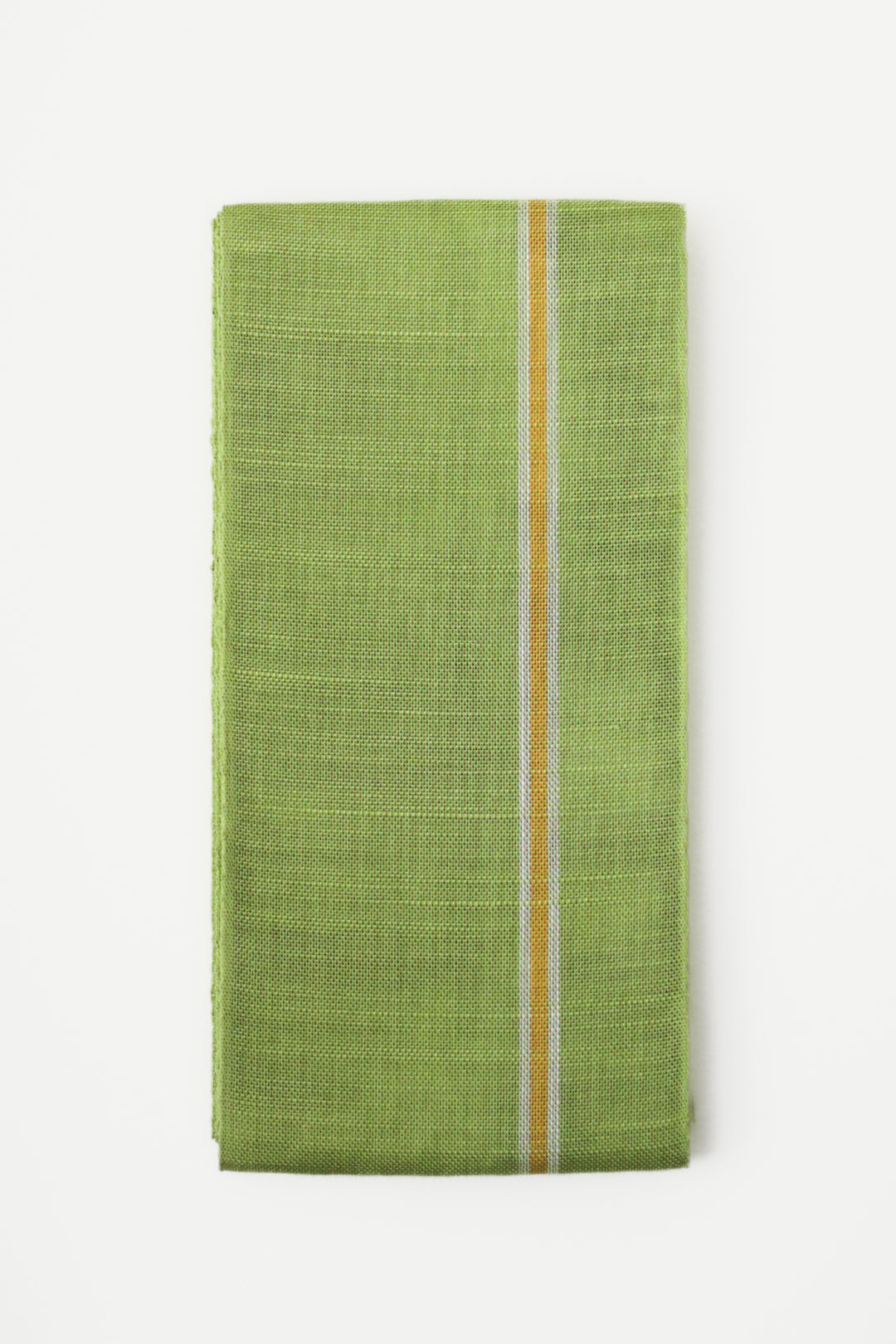 半巾帯 |西陣織|七野 黄緑|雁和| 本麻