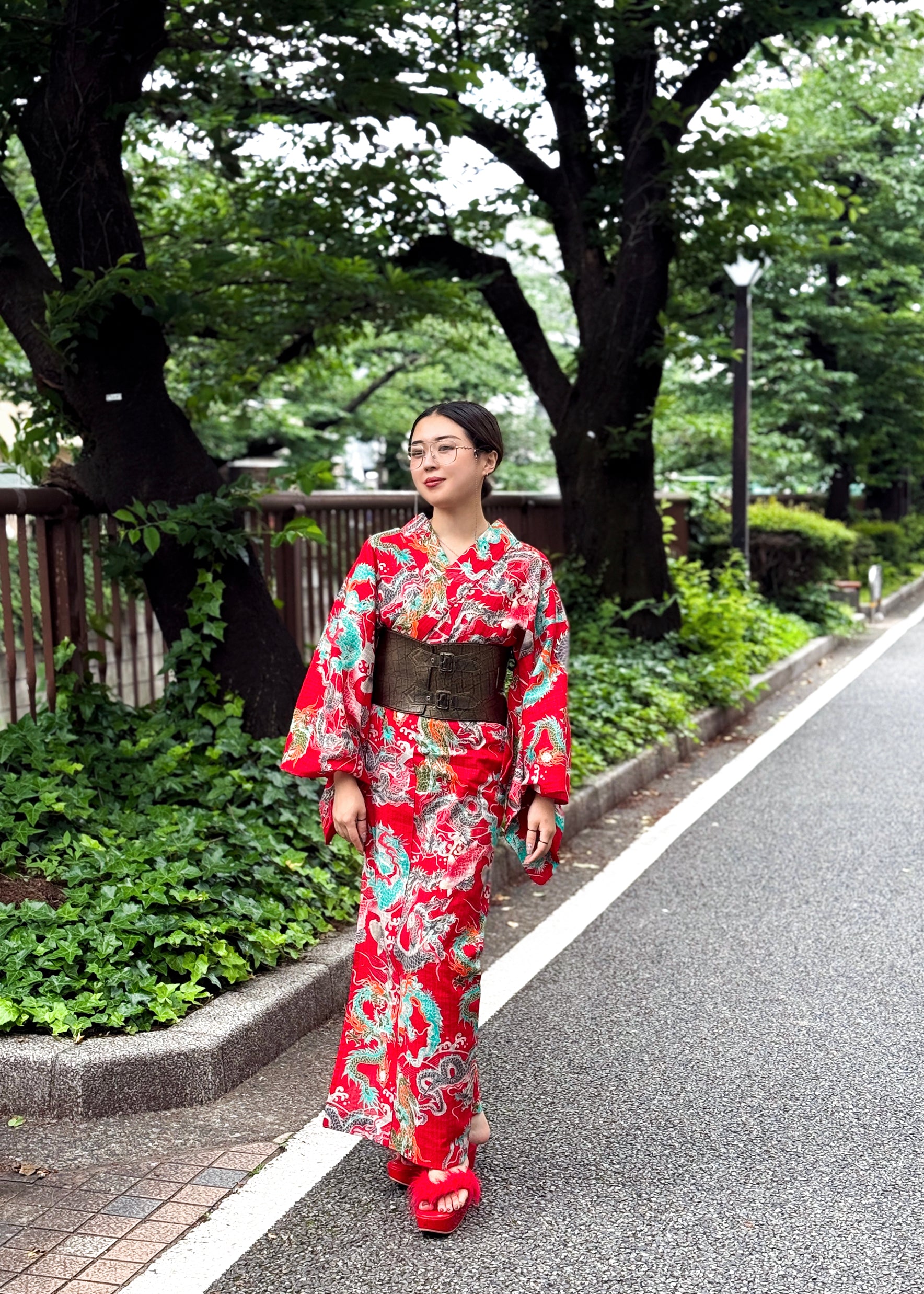 龍舞皇帝 赤(誉田屋源兵衛):浴衣