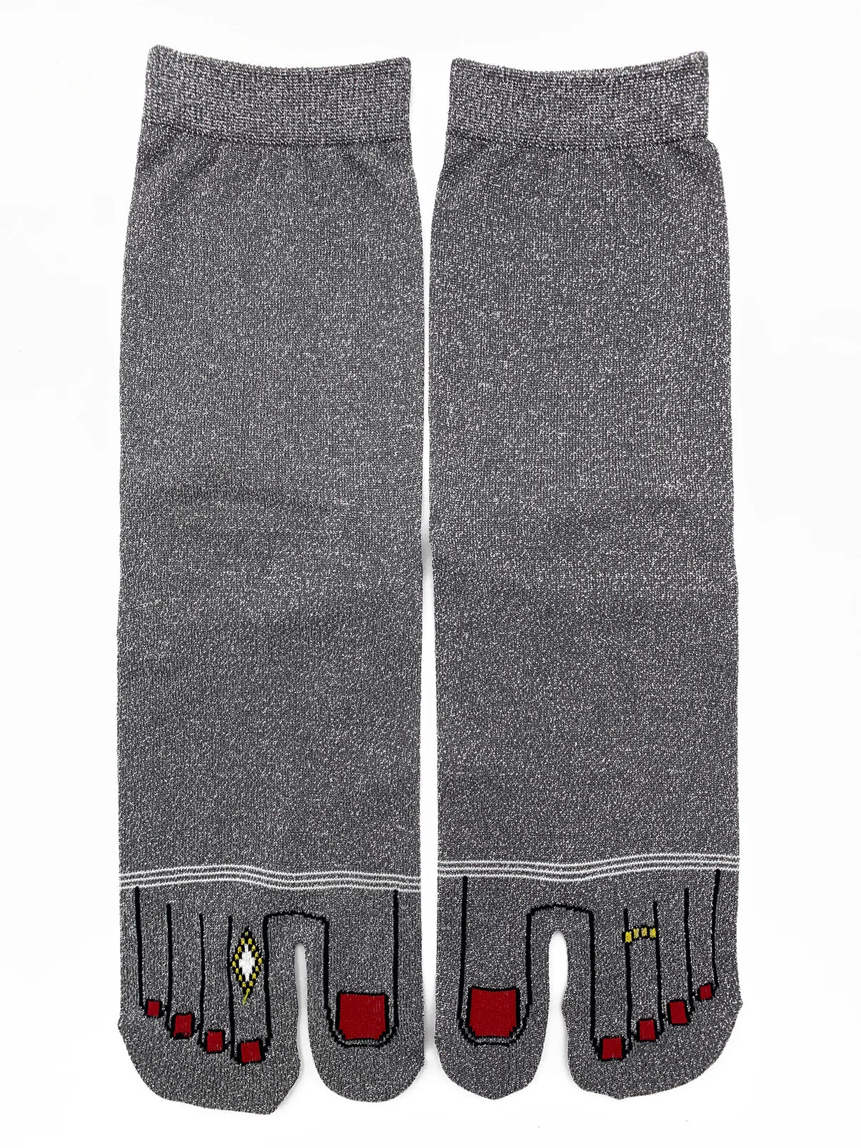 Pedicure Glitter Tabi Socks (Onyva): Socks | Stockings *Available while supplies last