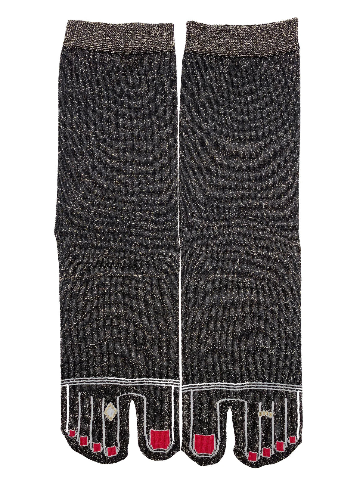 Pedicure Glitter Tabi Socks (Onyva): Socks | Stockings *Available while supplies last