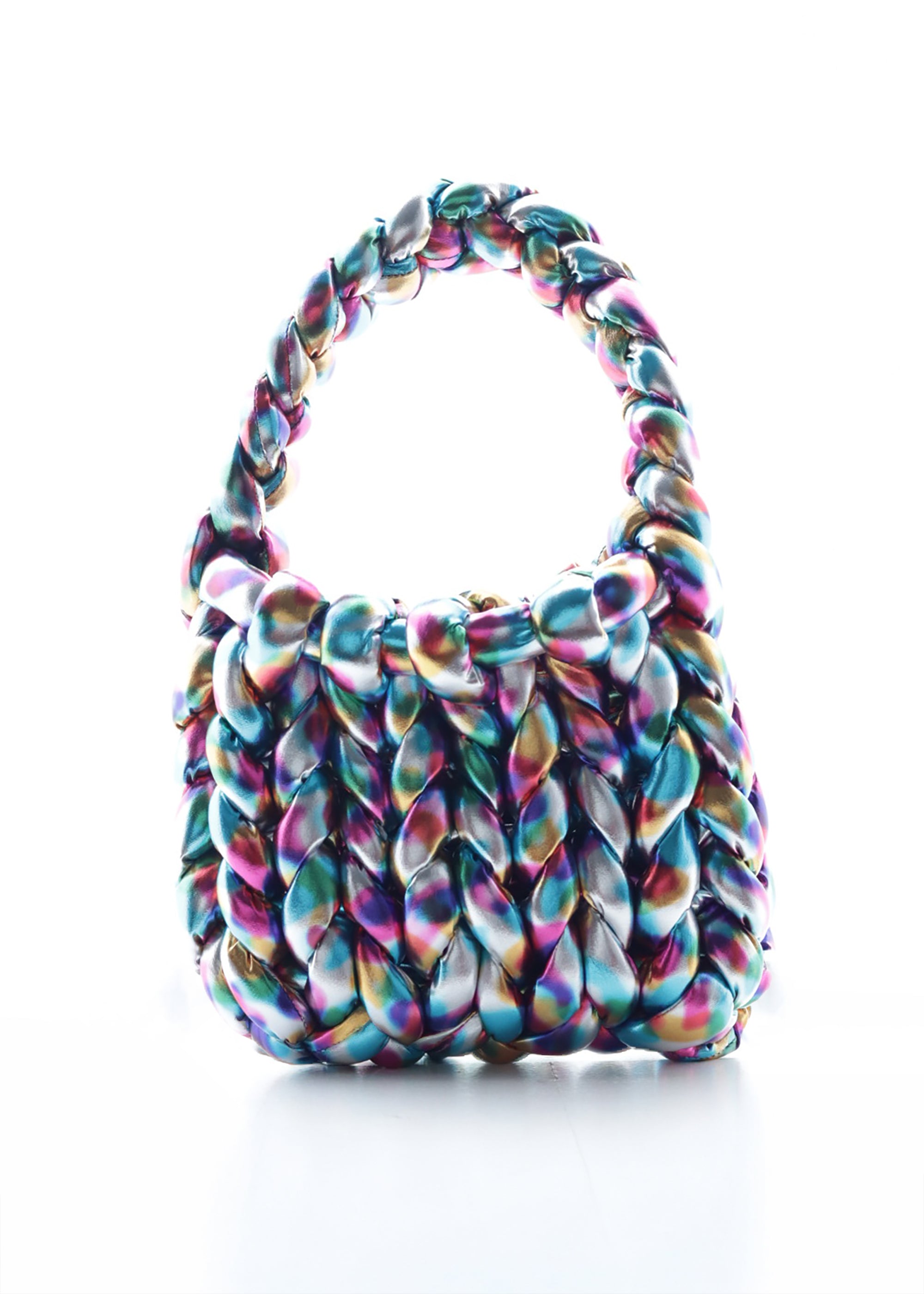 バッグ|Metallic woven bag|ミックス|burself