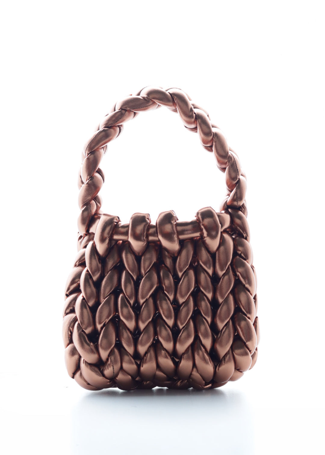バッグ|Metallic woven bag|ブロンズ|burself