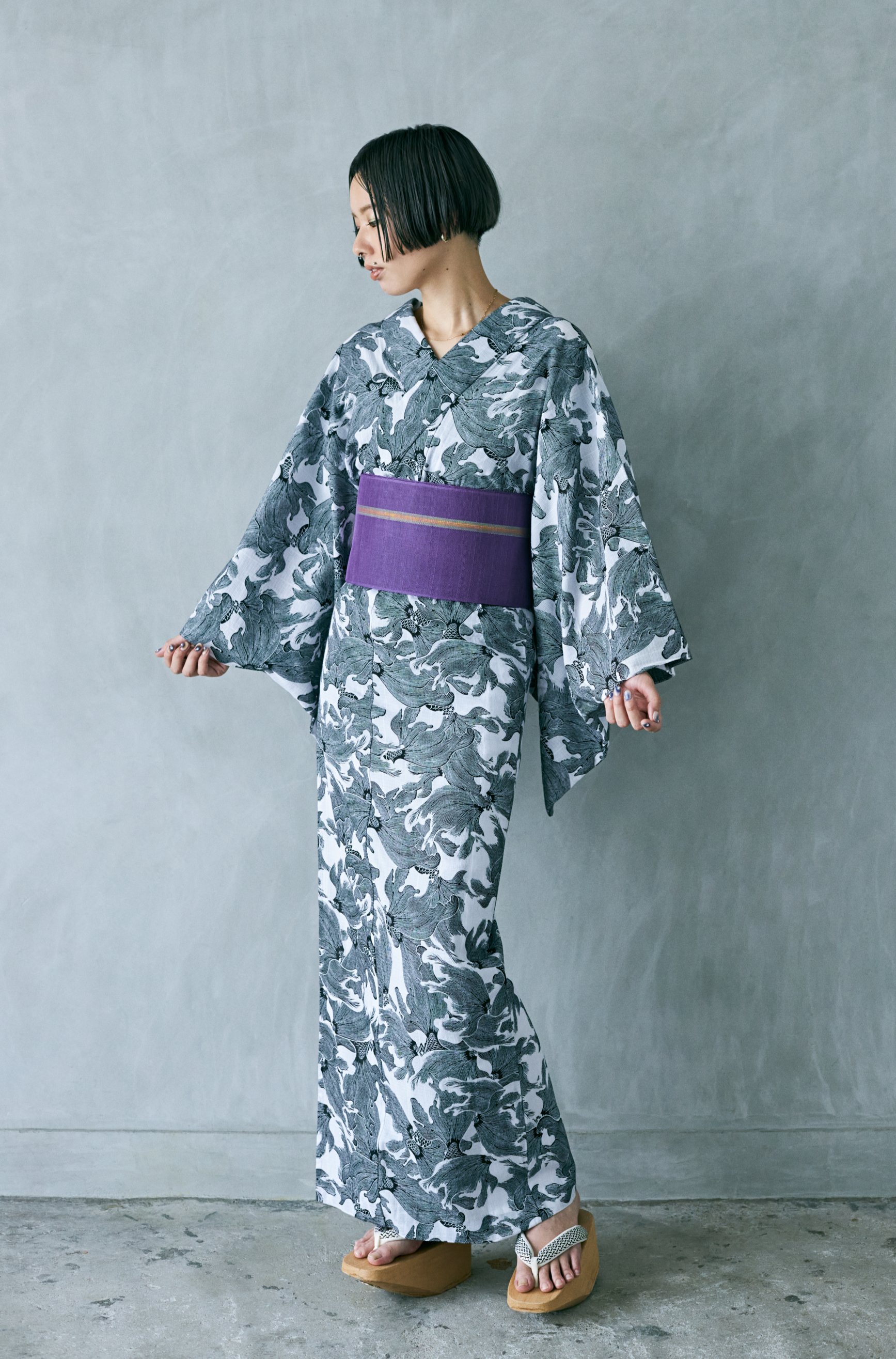 金魚 黒(西岡ペンシル):浴衣