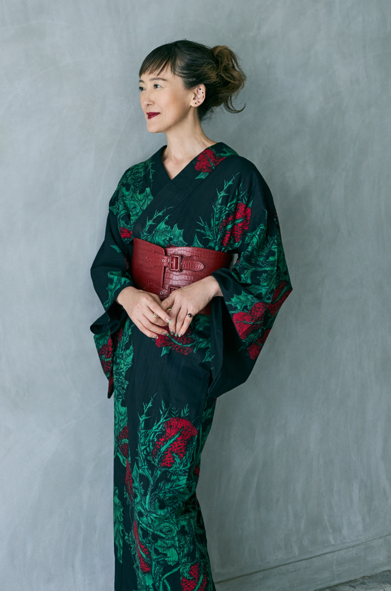 薊 黒(誉田屋源兵衛):浴衣 薊 黒(誉田屋源兵衛):浴衣