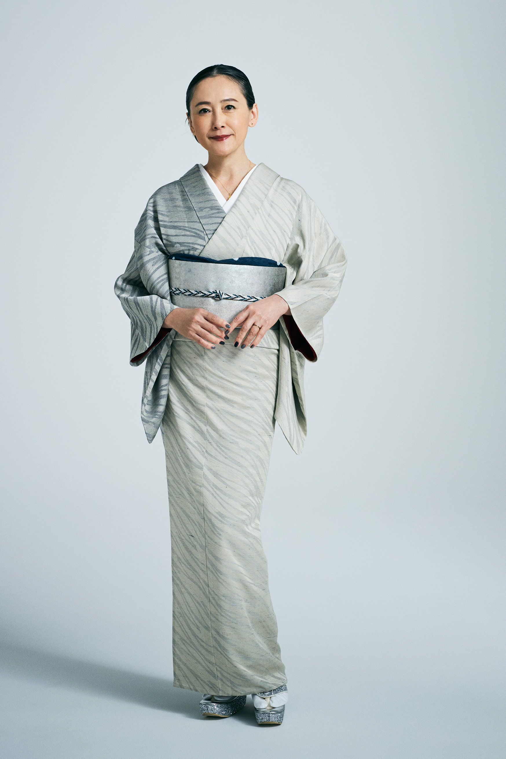 着物｜洗えるお召｜ala elle ジャングル 片身変わり｜ワタマサ｜綾紬