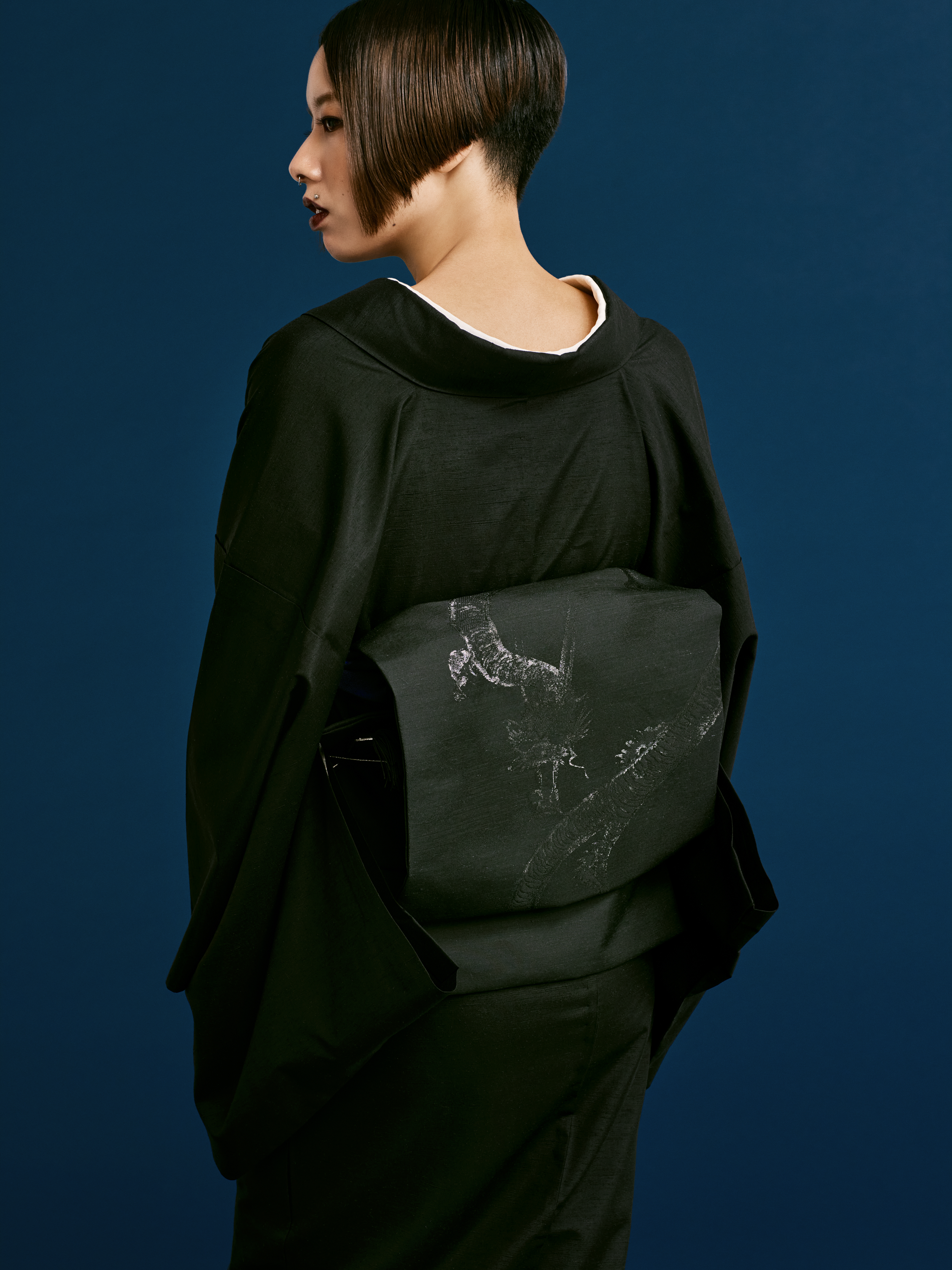 若冲雨龍(誉田屋源兵衛):九寸|誉座織|名古屋帯(仕立て代込み)