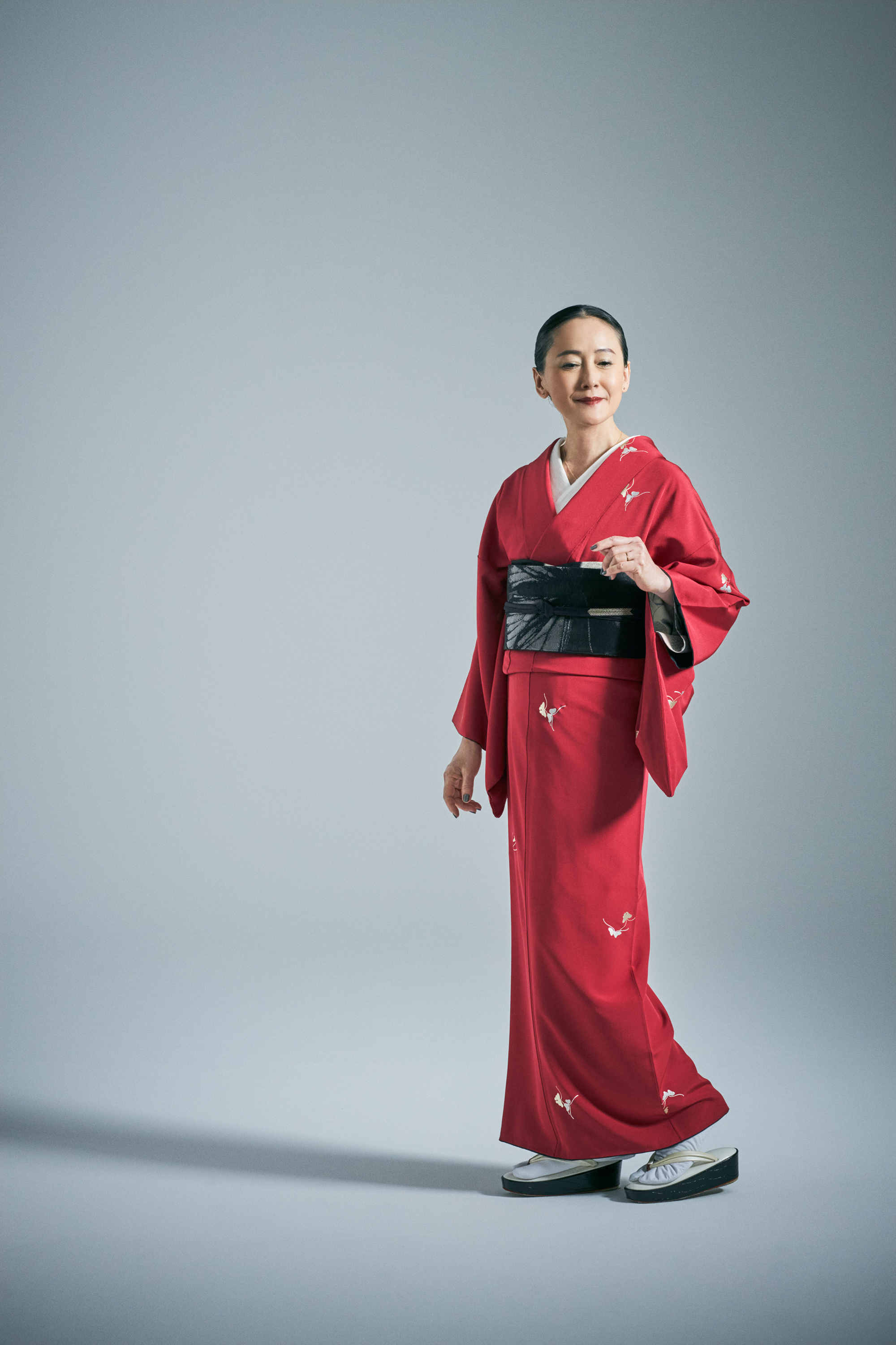 Small pattern Koetsu butterfly kimono