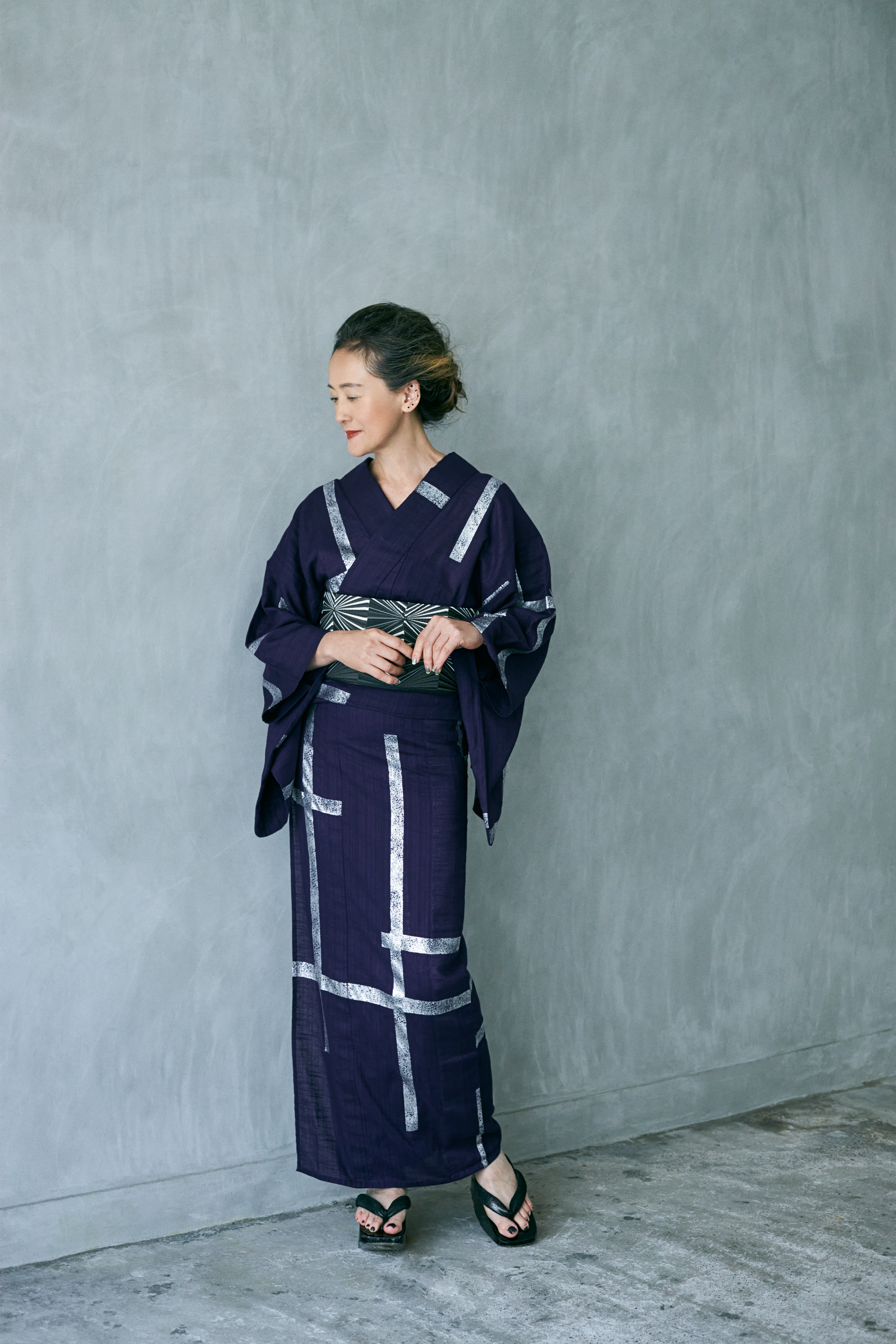 Diamond (KAPUKI original): Half-width obi | Hakata weave | Pure silk *Sales will end once sold out