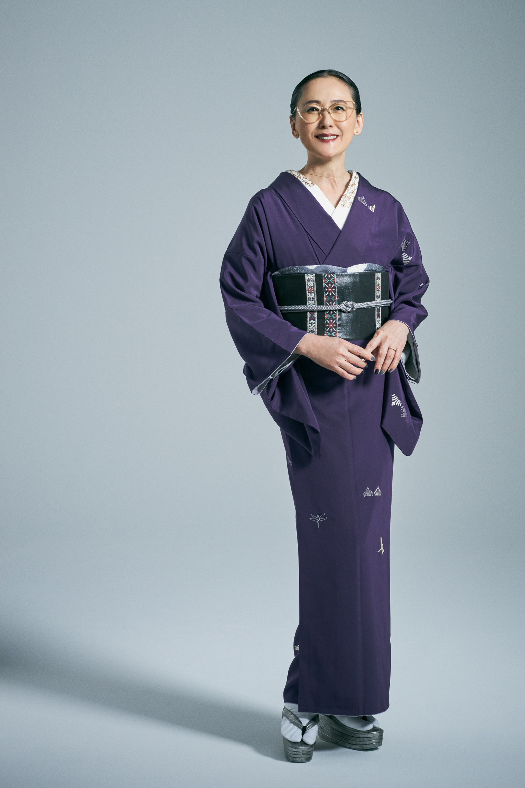 Small pattern dragon circle (Komutaya Genbei): pure silk | silver foil