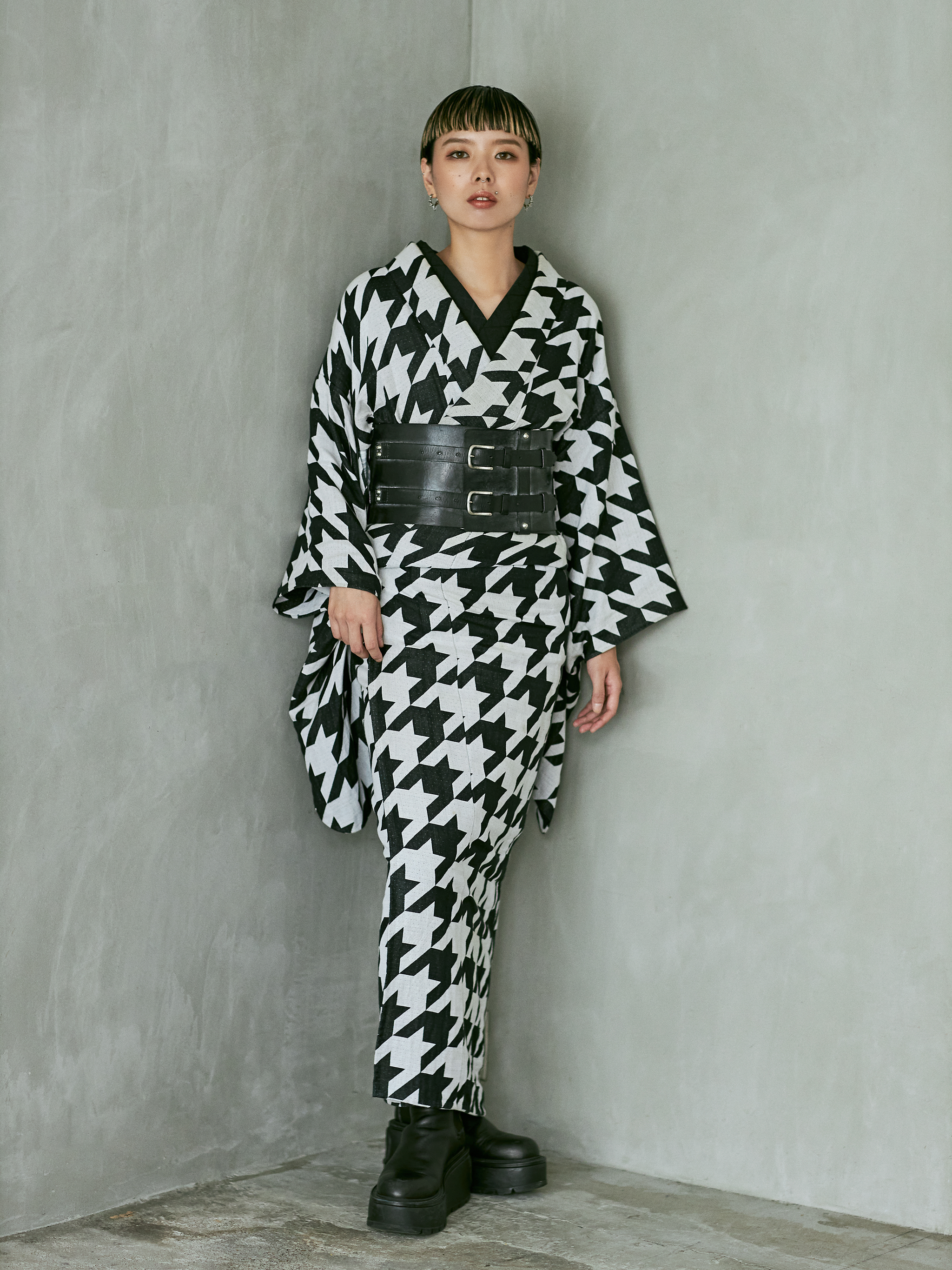 Deuxieme Classe LEWES クルーネックプルオーバー小紋総絞り Deuxieme Classe LEWES クルーネックプルオーバー小紋総絞り